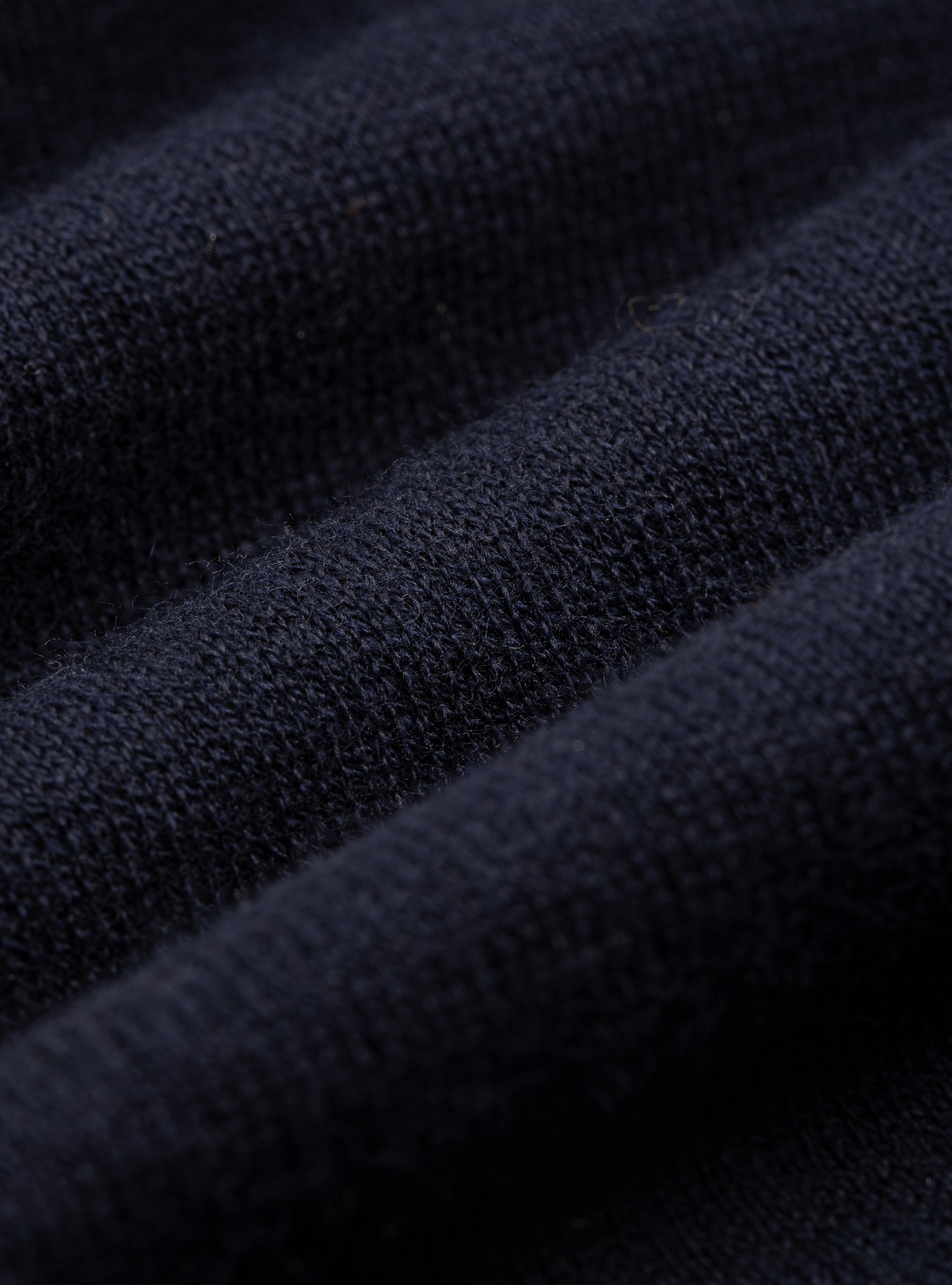 Maglia a polo in cotone seta e cashmere, BLU NAVY