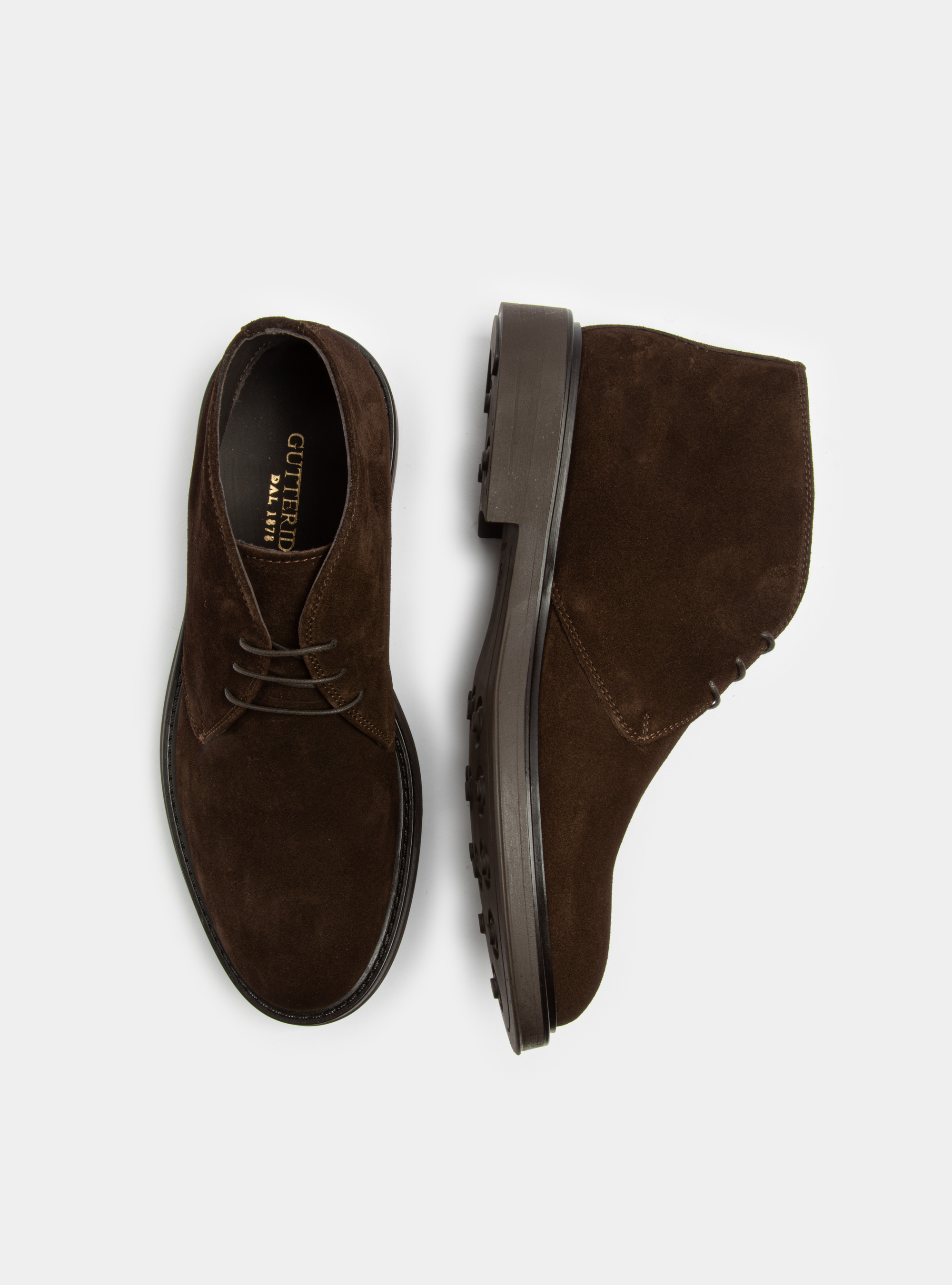 Polacchino in suede, TESTA DI MORO