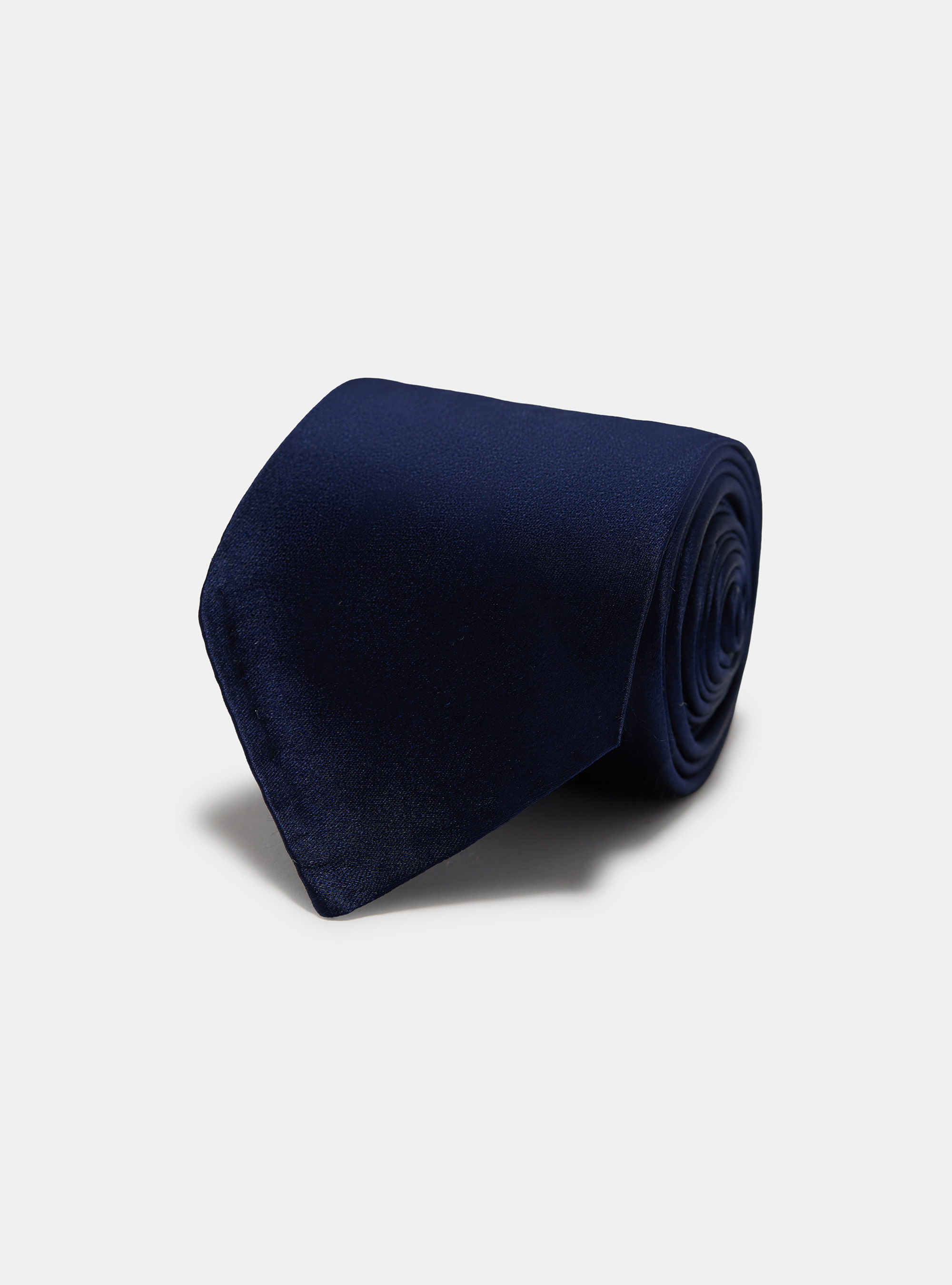 Cravatta in seta sfoderata, BLU NAVY