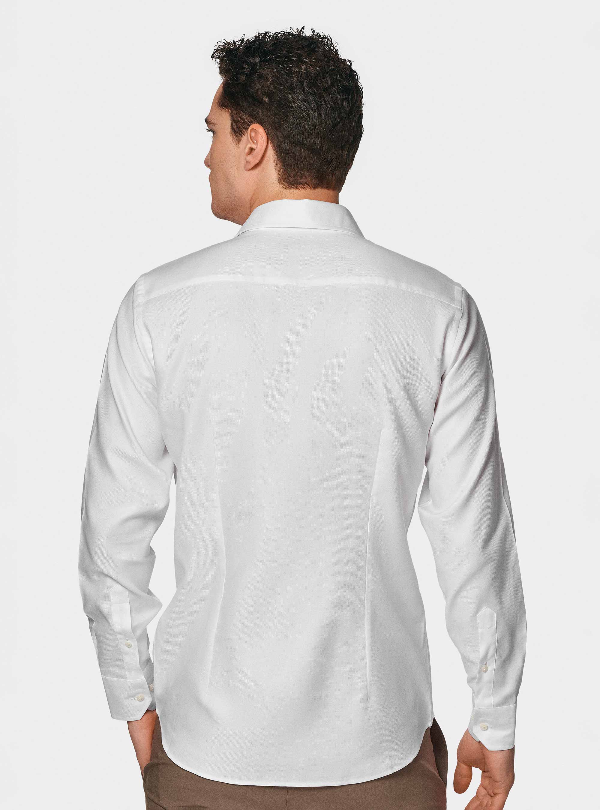 Cotton oxford shirt, WHITE