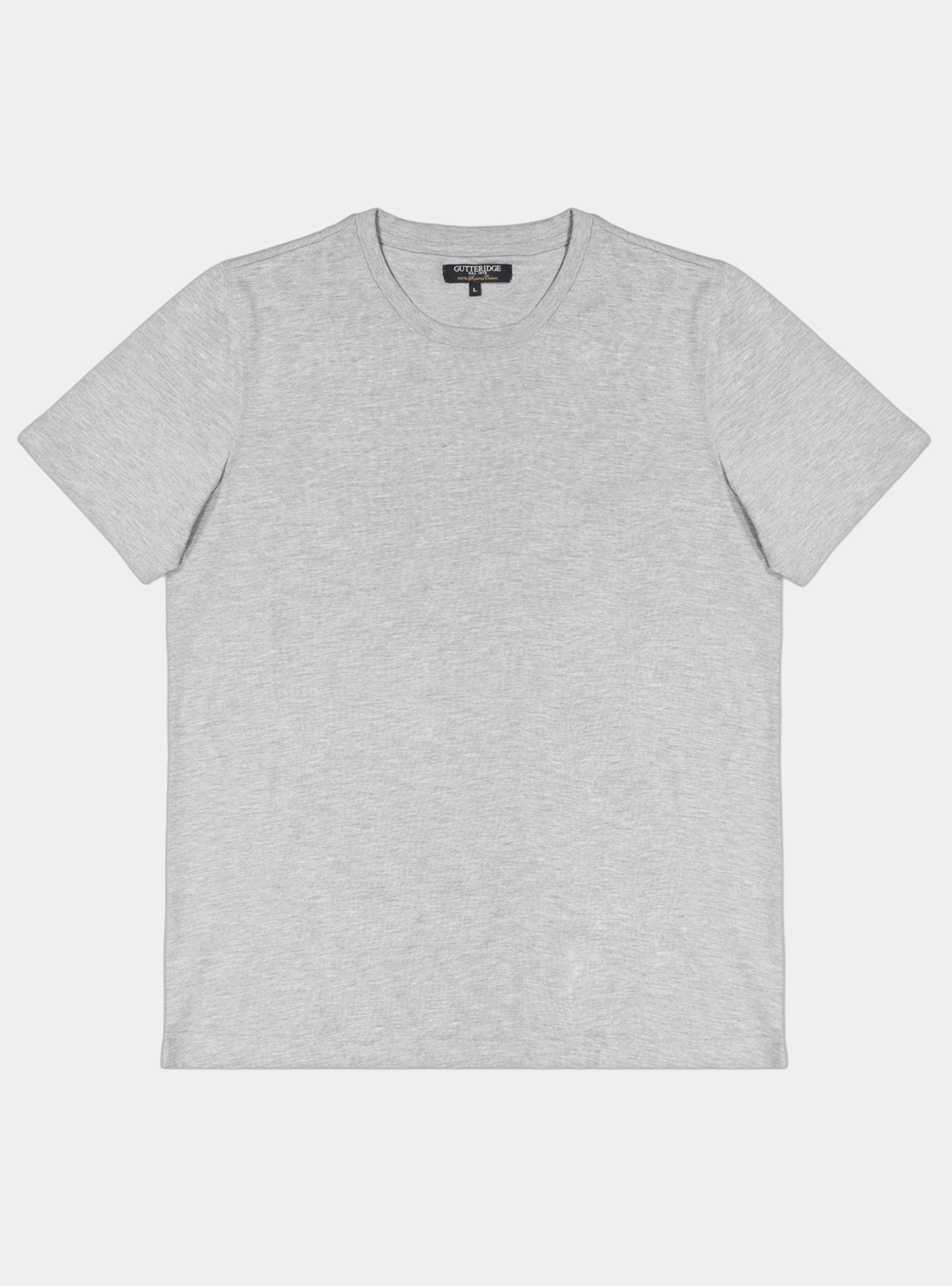 Camiseta lisa de algodón, GRIS MARENGO