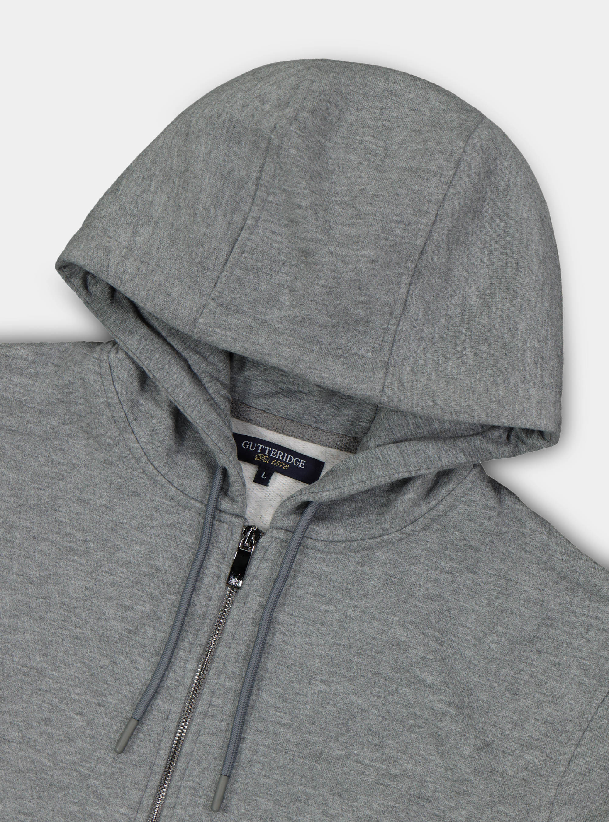 Chaqueta de sudadera con capucha y bolsillos, GRIS MARENGO