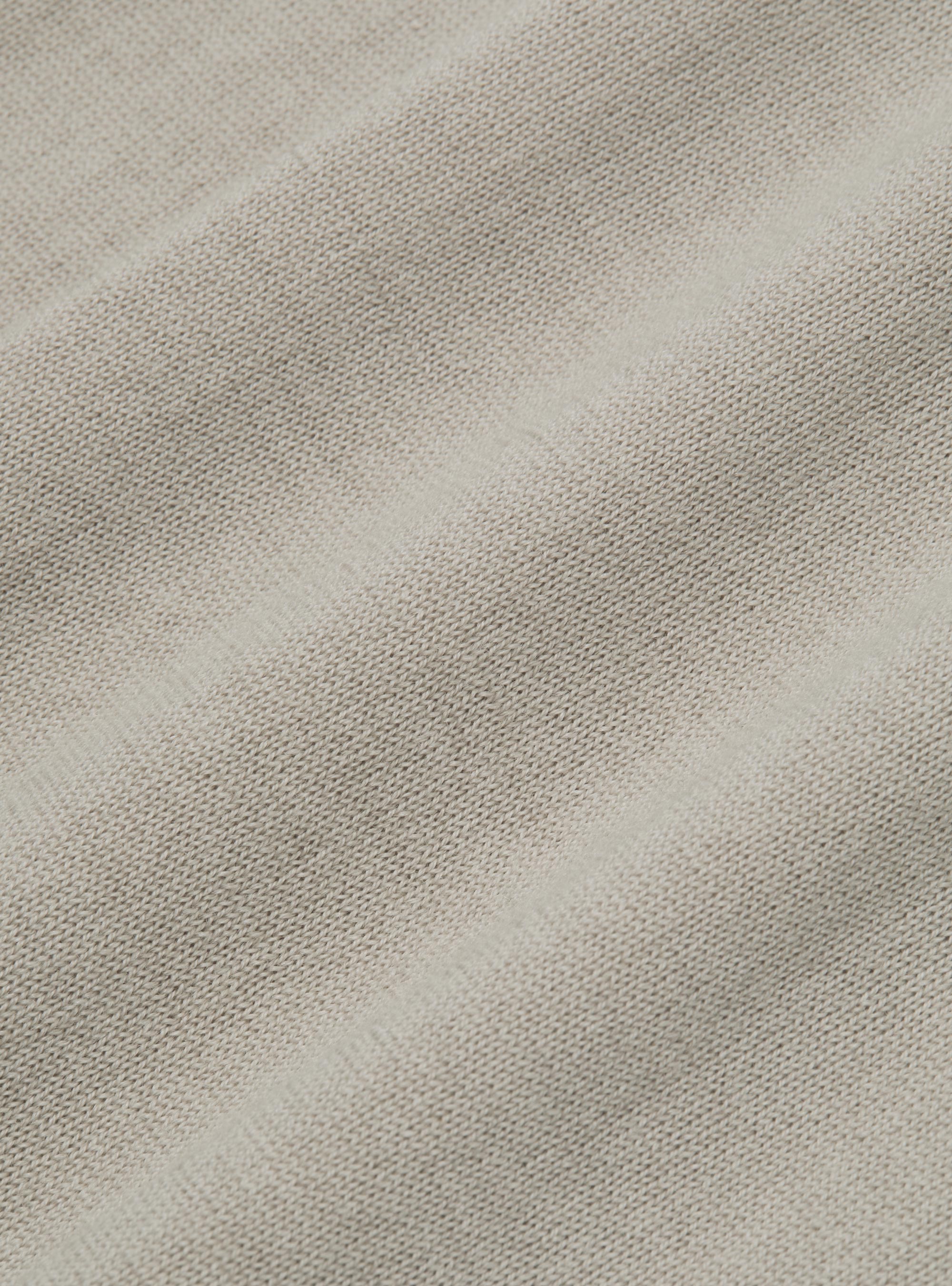 Chaleco de punto de pura lana merina extrafina, ARENA