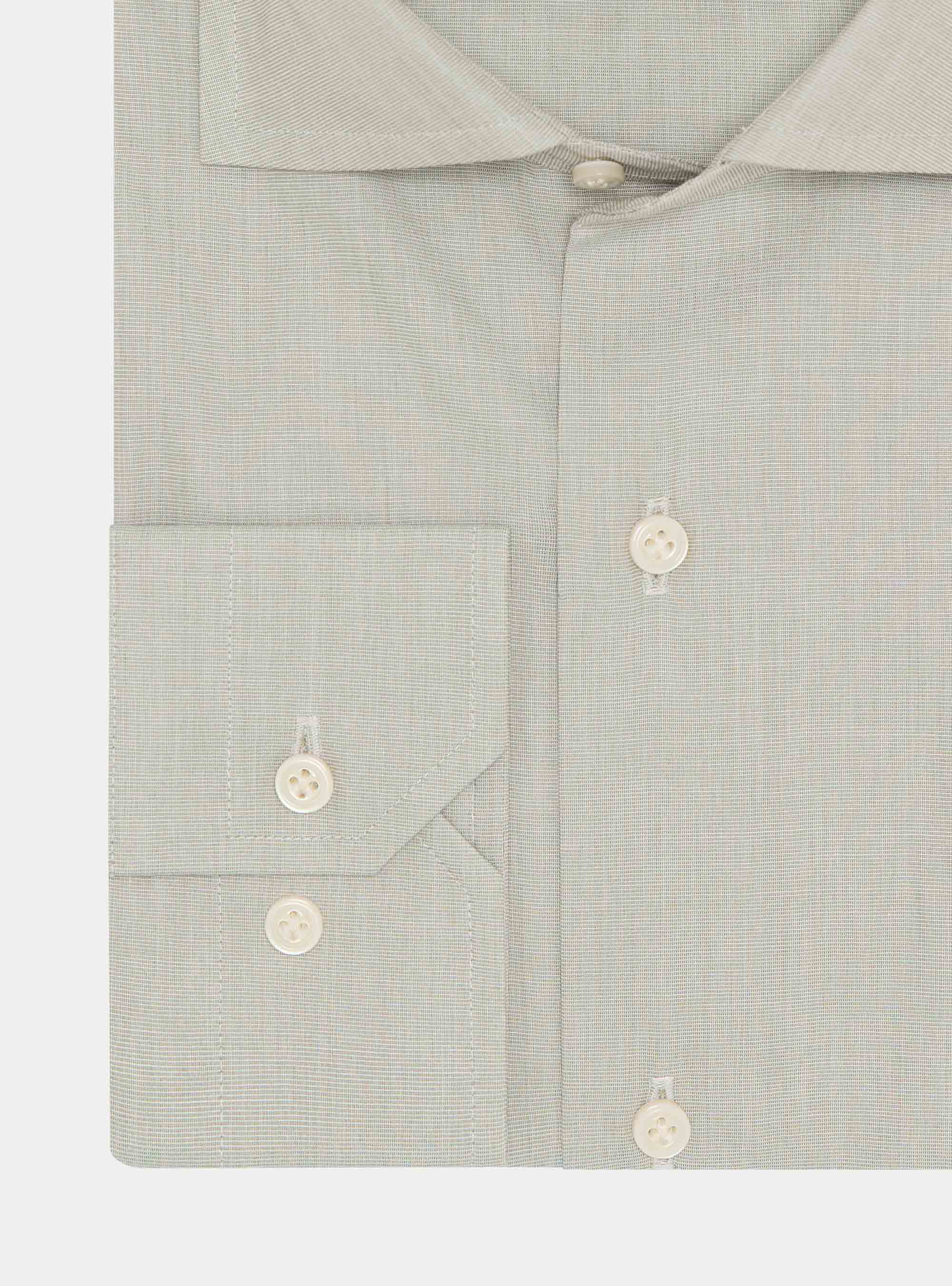 Cotton shirt fil a fil, SALVIA 0602C