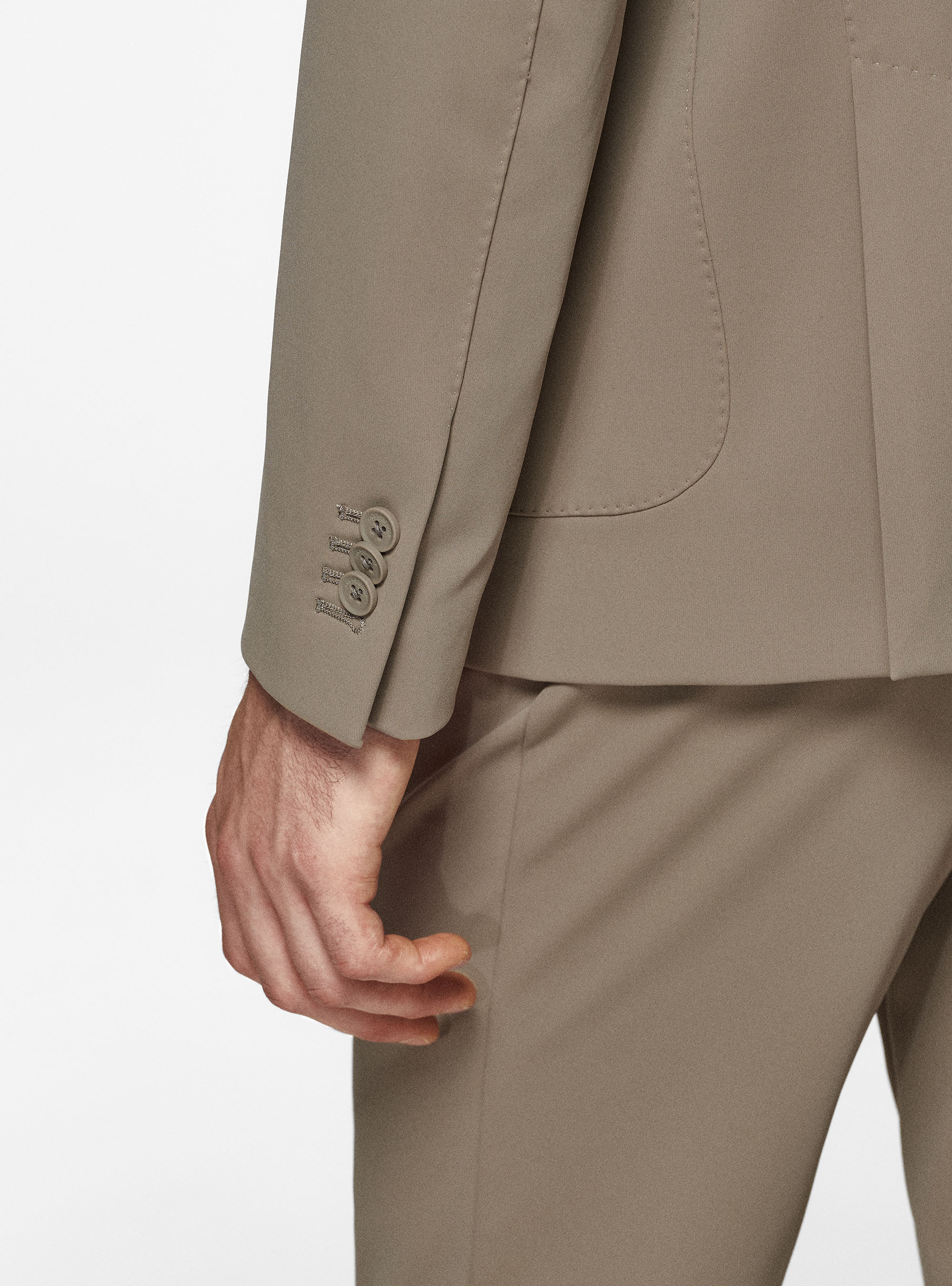 GT01 Blazer in stretch nylon, MUD