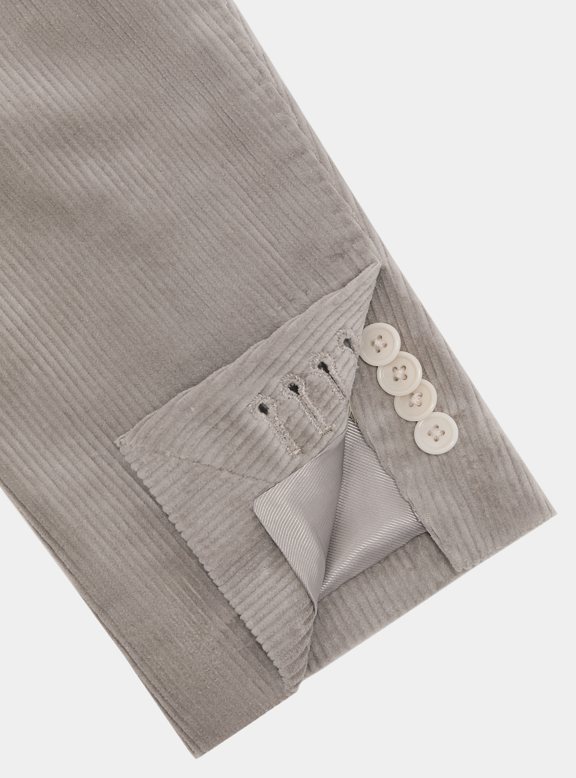 Giacca in velluto a coste di Duca Visconti di Modrone, GRIGIO CHIARO 0256C