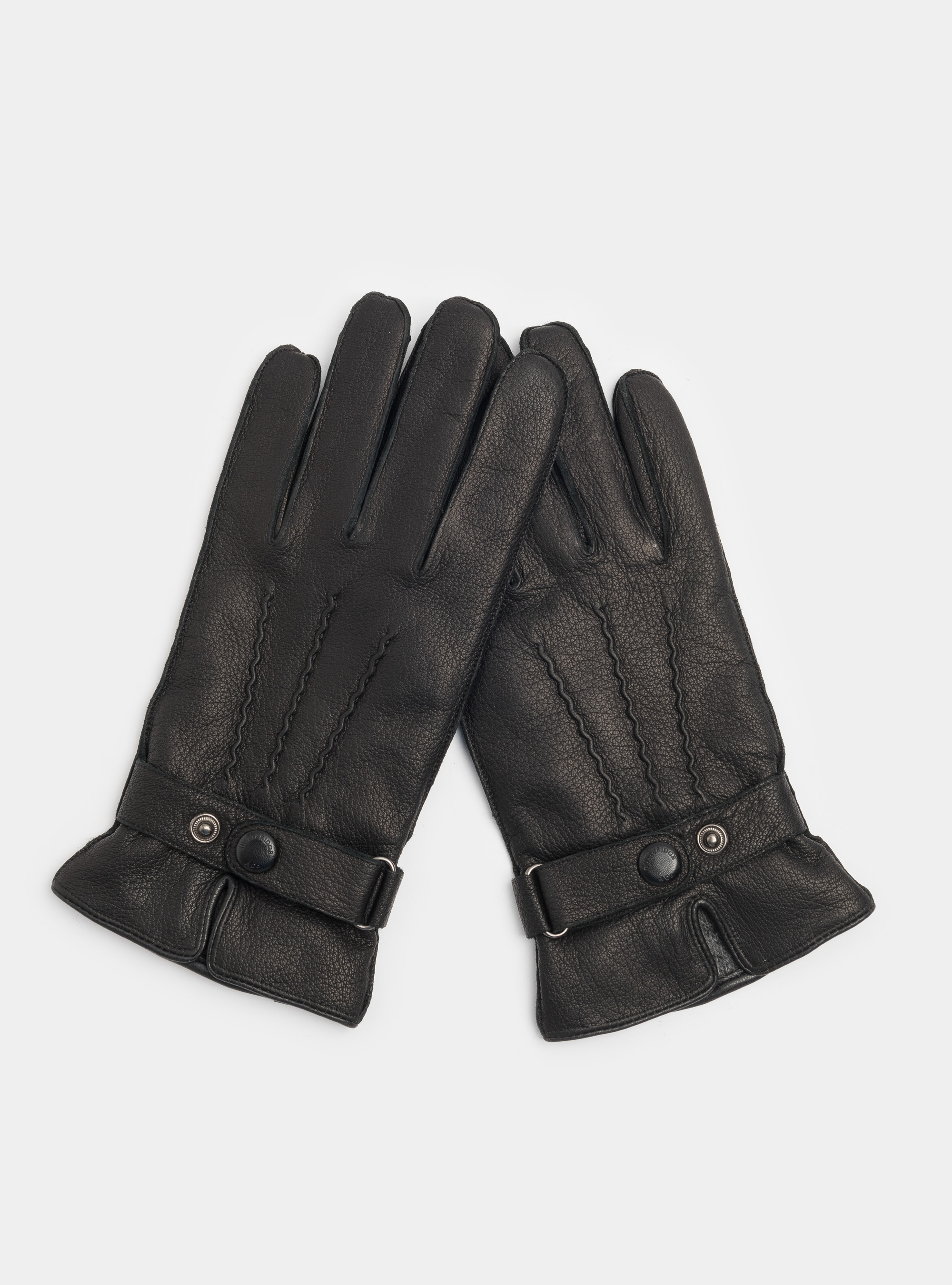 Guanti in pelle, NERO