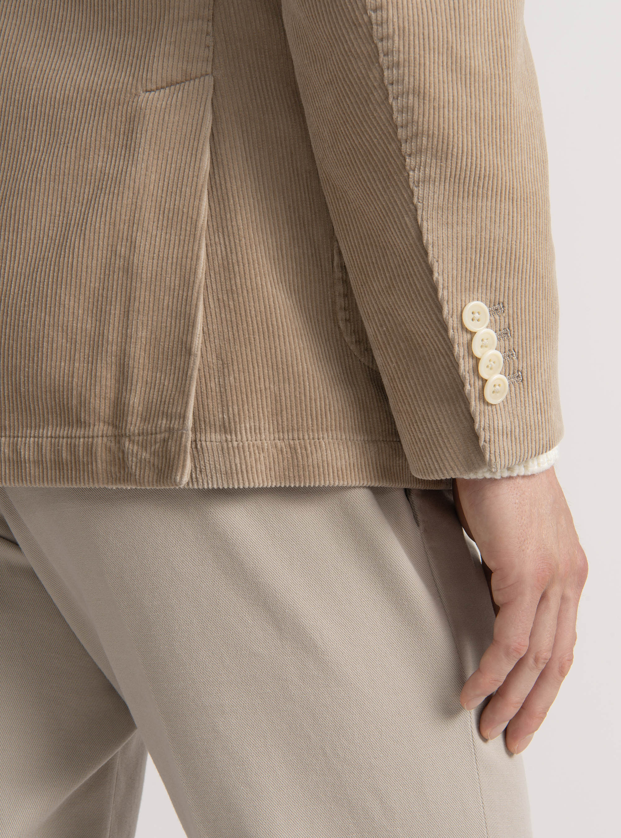 Giacca in velluto, SABBIA