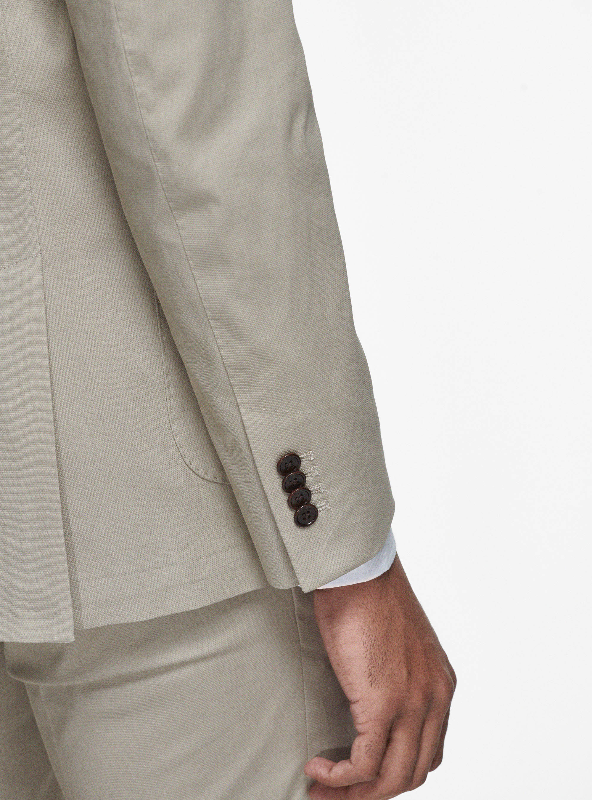 Giacca in puro cotone armaturato, SABBIA