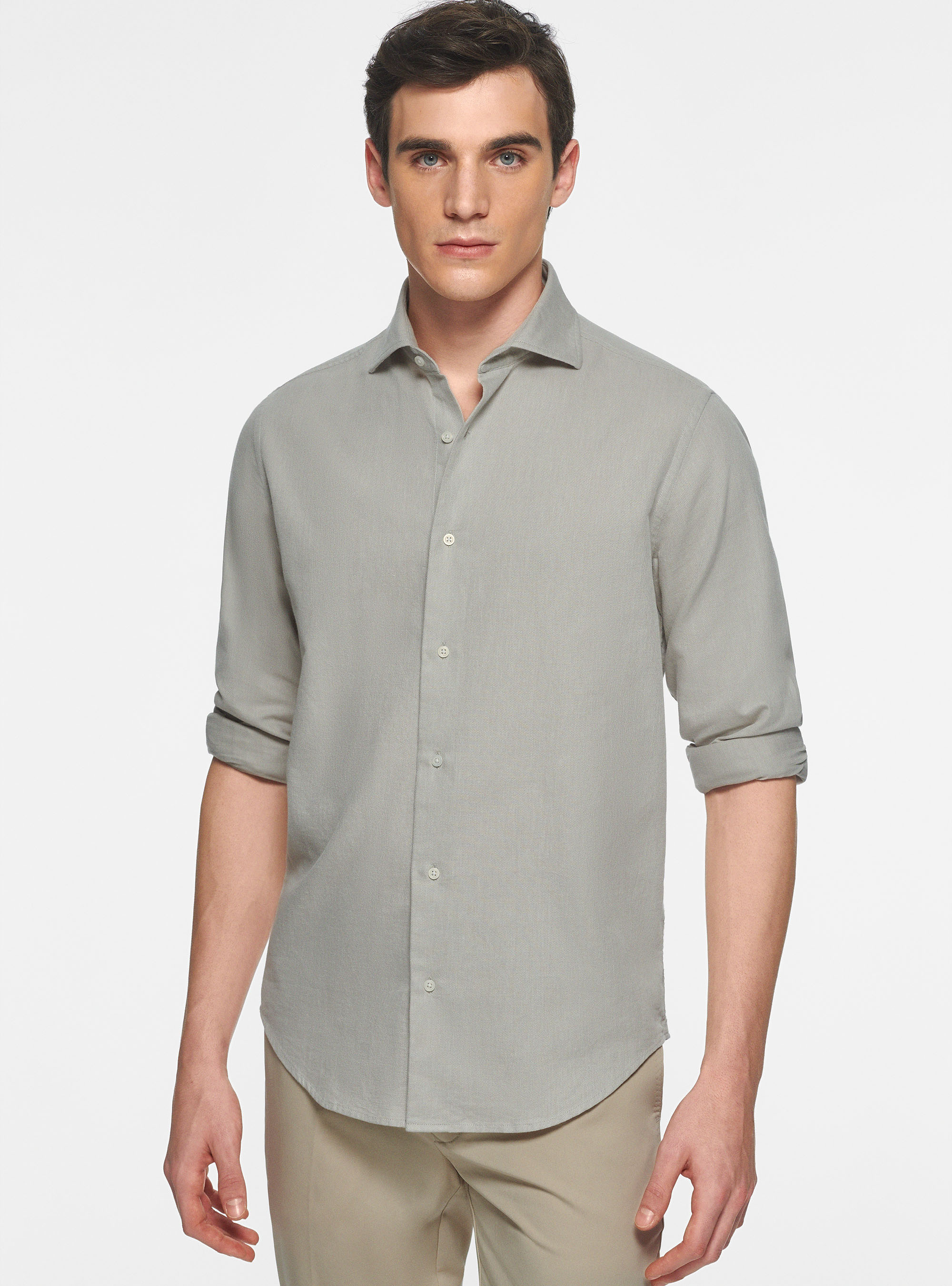 Camicia in cotone garzato