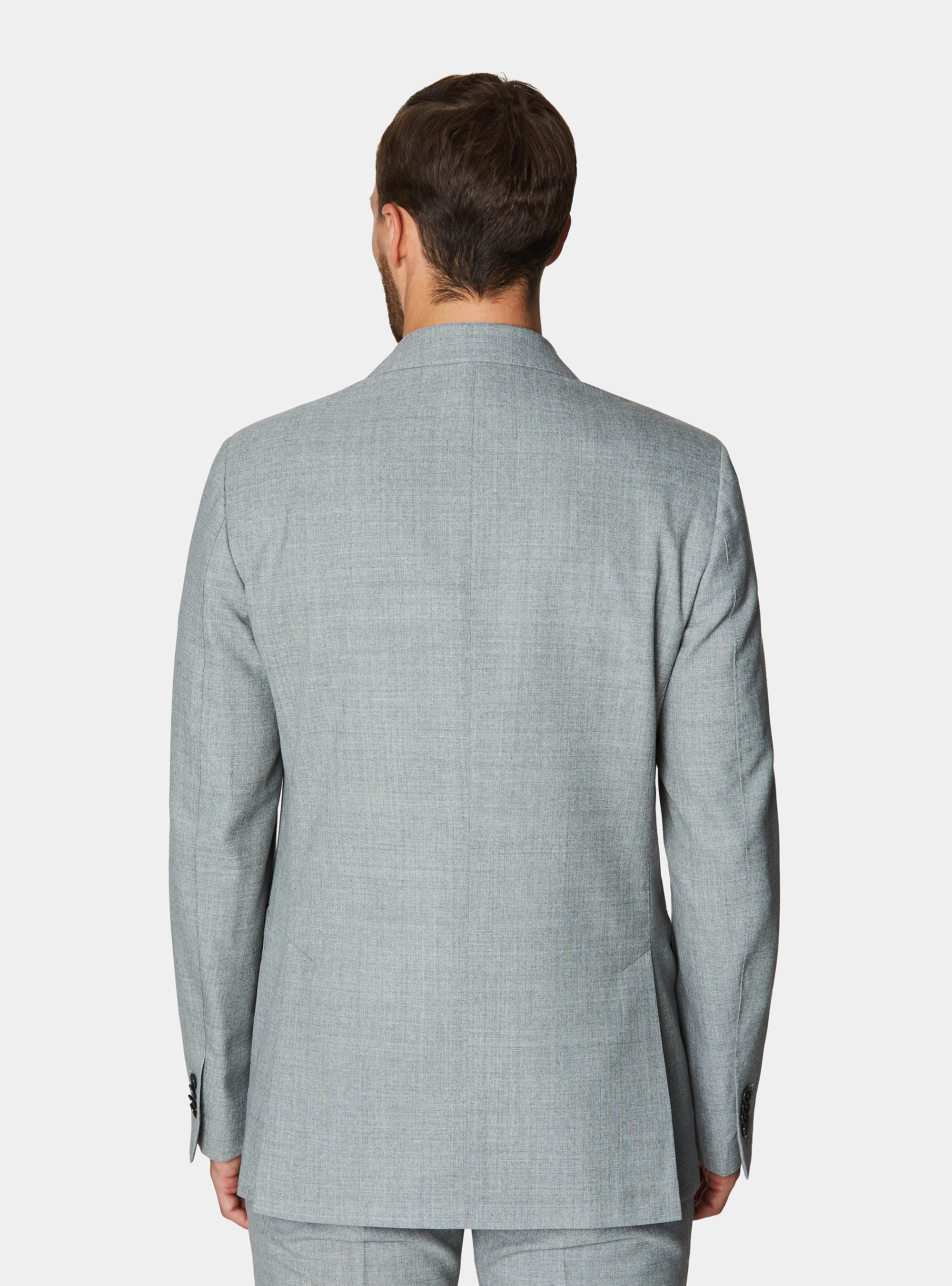 Vitale Barberis Canonico pure wool suit blazer, LIGHT GREY MELANGE