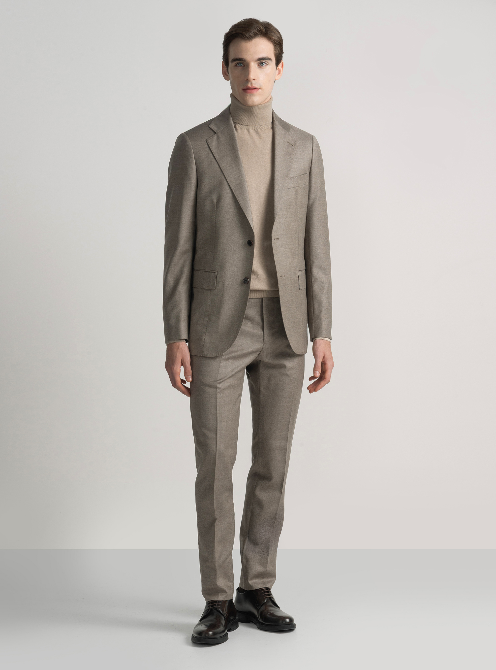 Pantalon de costume en pure laine Vitale Barberis Canonico, SABLE