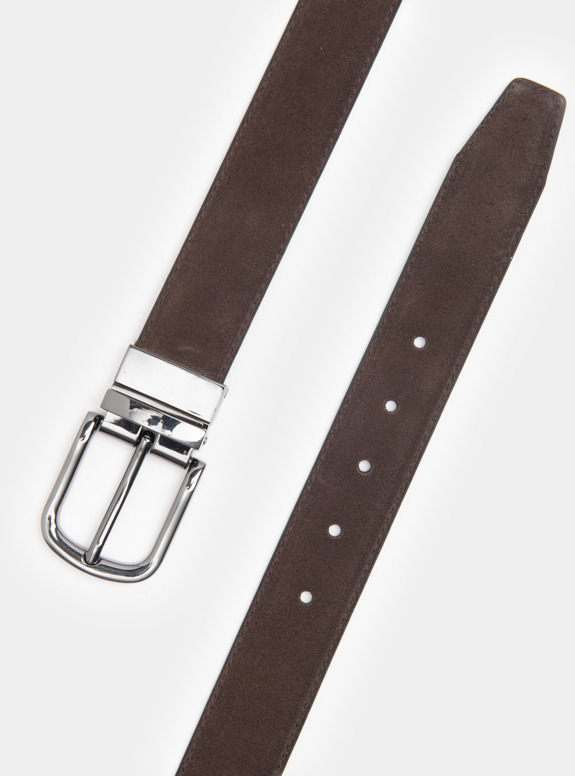 Cintura double face in suede, FANGO