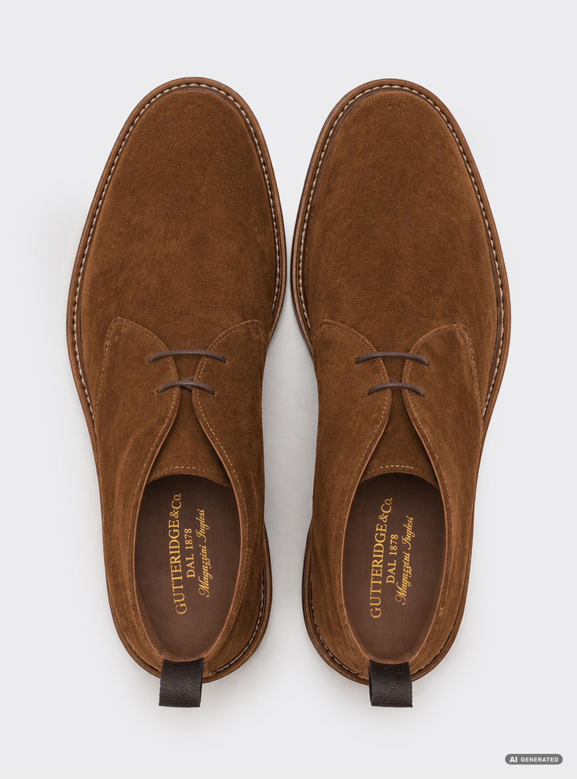 Suede Chukka boots, MULTICOLOR