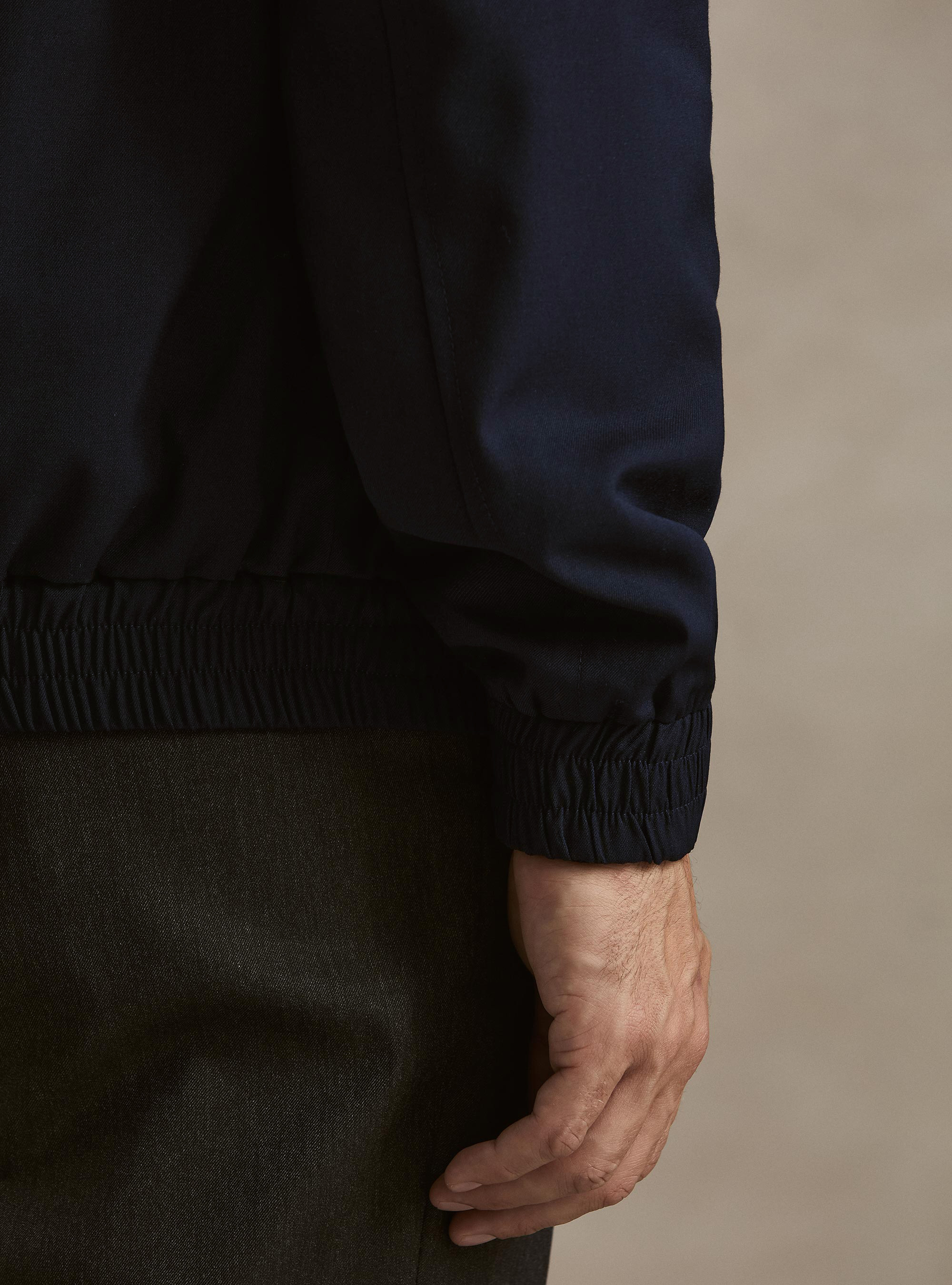 Bomber oversize leggero con colletto, BLU NAVY