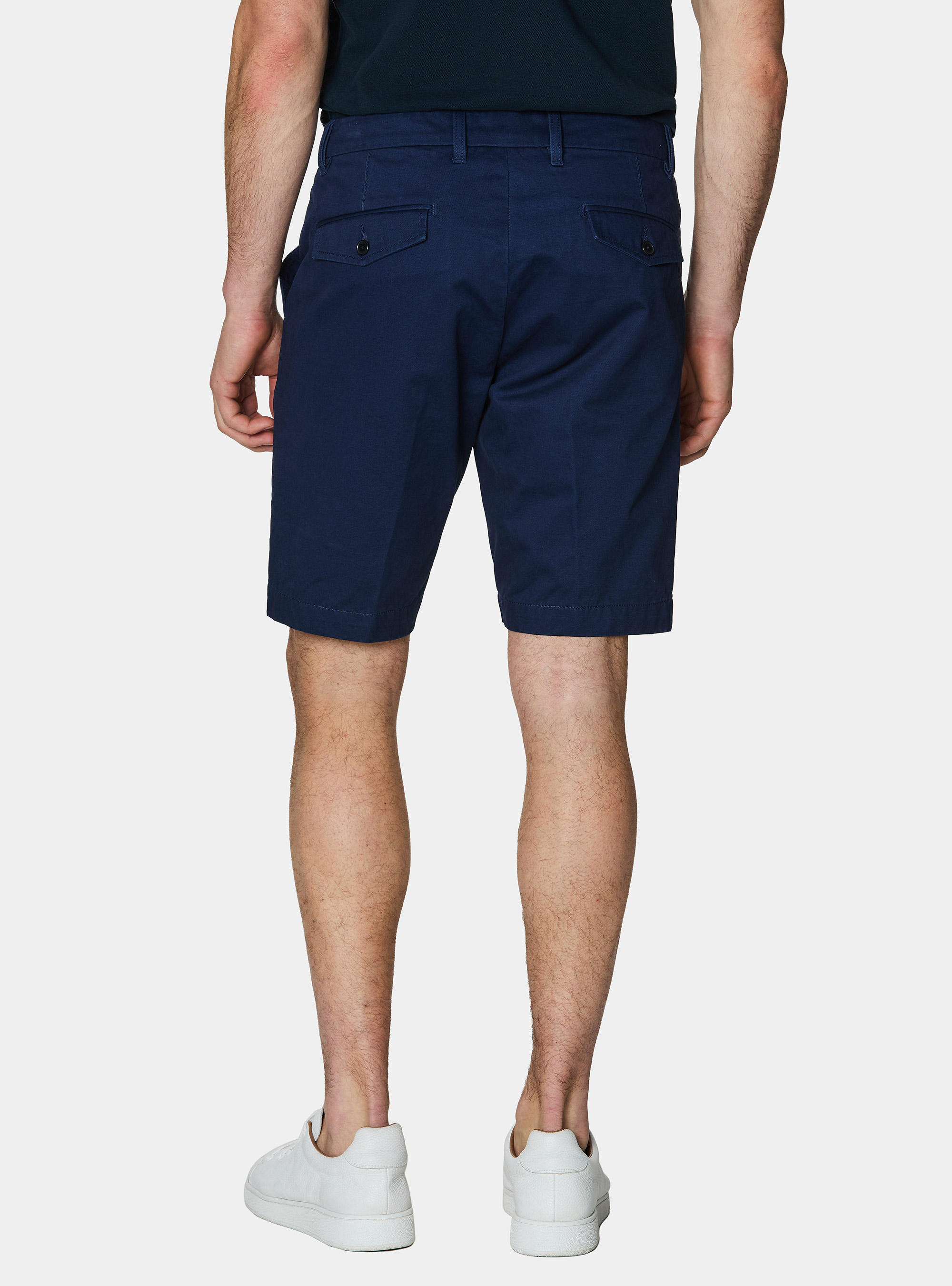 Bermuda chino in twill di cotone, BLU