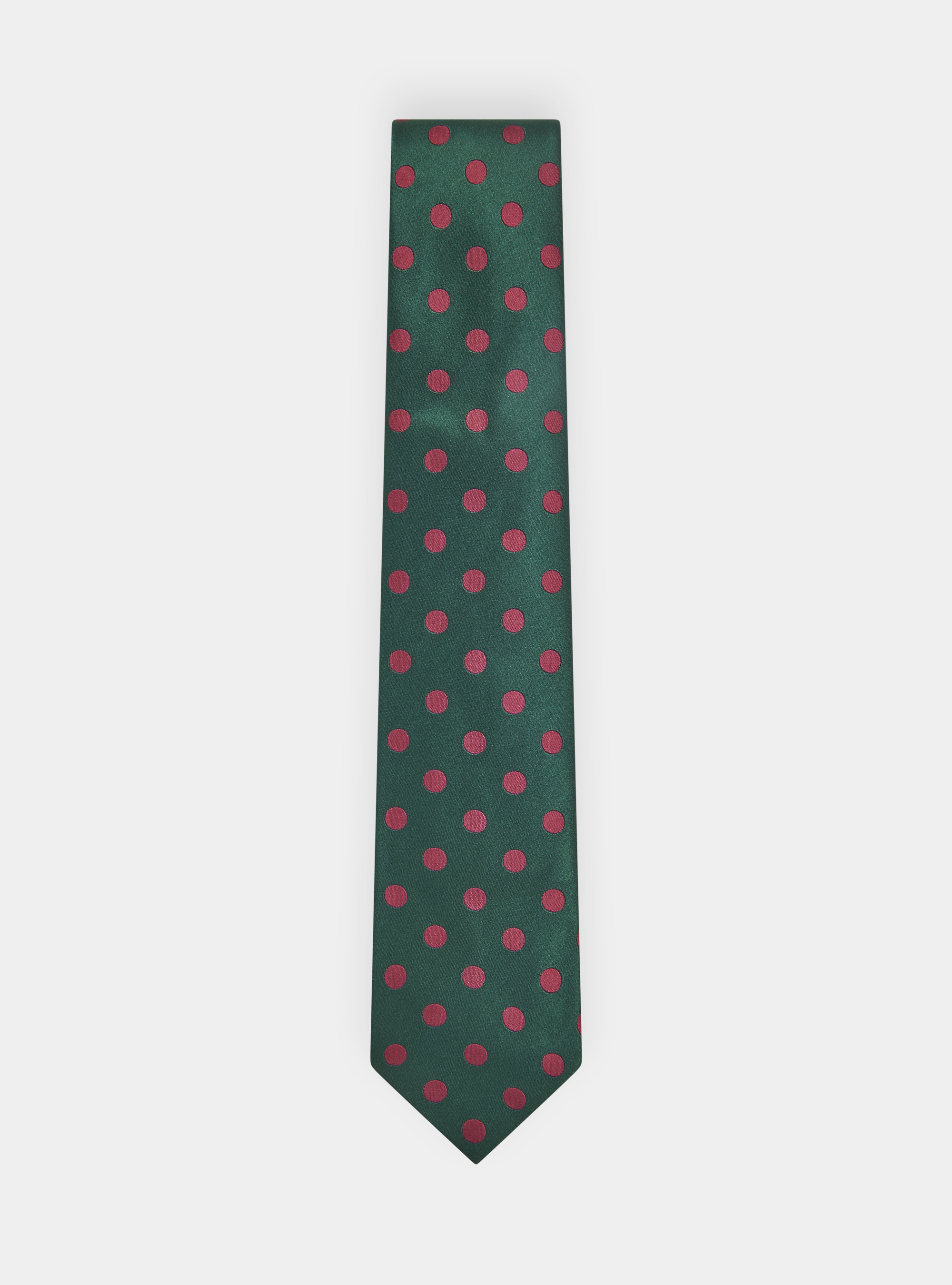 Cravatta in seta fantasia macro pois, VERDE
