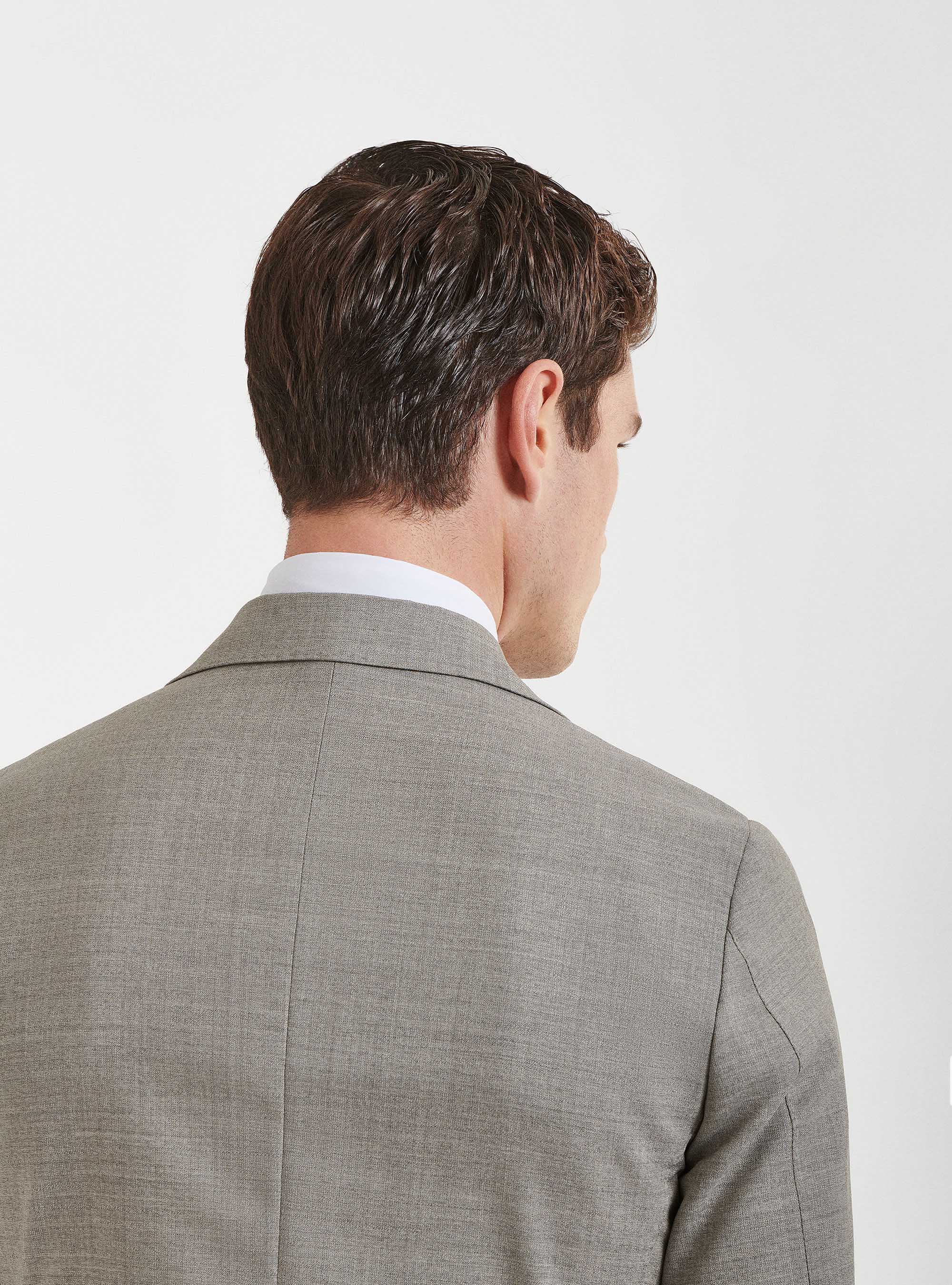 Giacca per abito in pura lana Vitale Barberis Canonico, ECRU