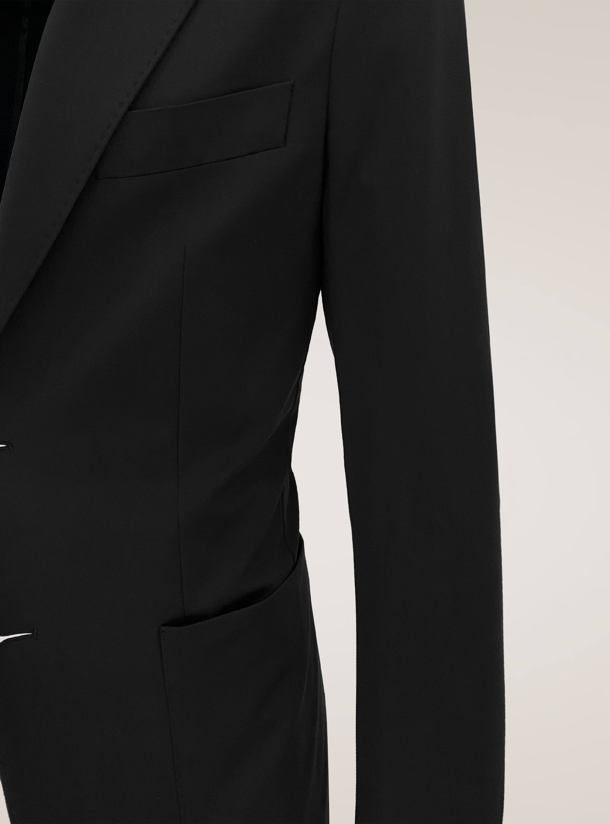 Chaqueta de tela t&eacute;cnica de viaje, NEGRO
