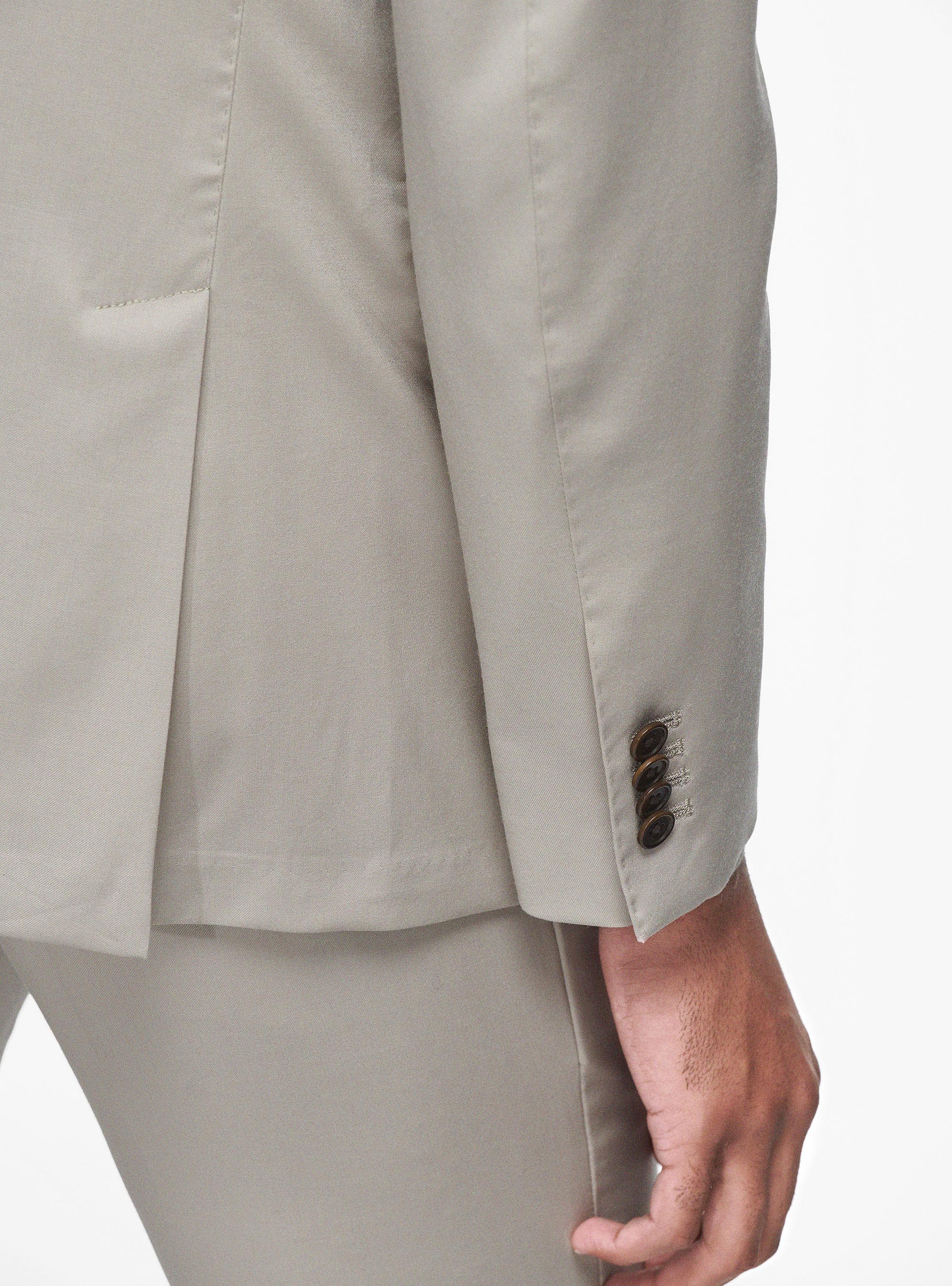 Giacca in pura lana superfine 110's, SABBIA