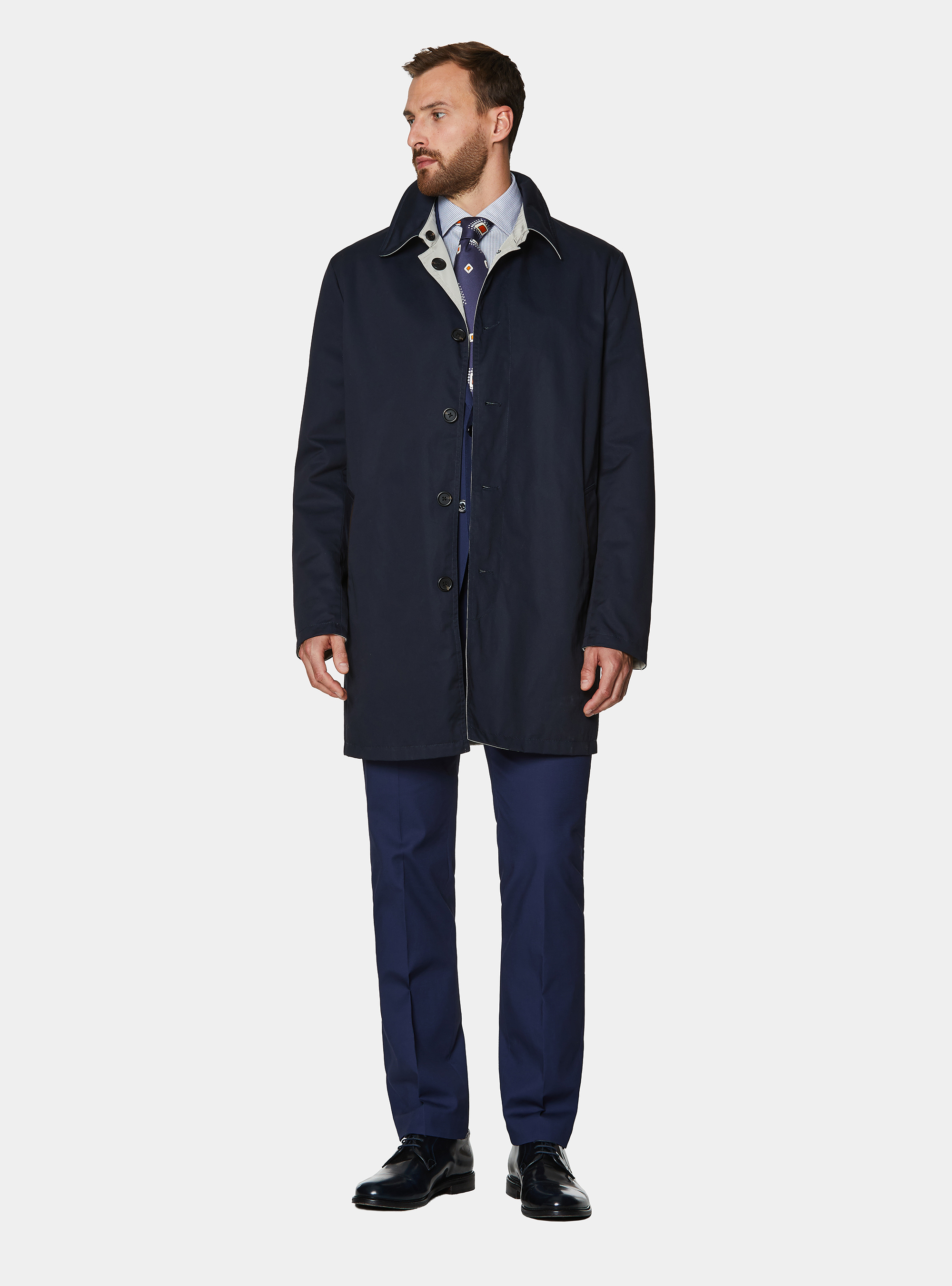 Impermeable reversible, AZUL MARINO