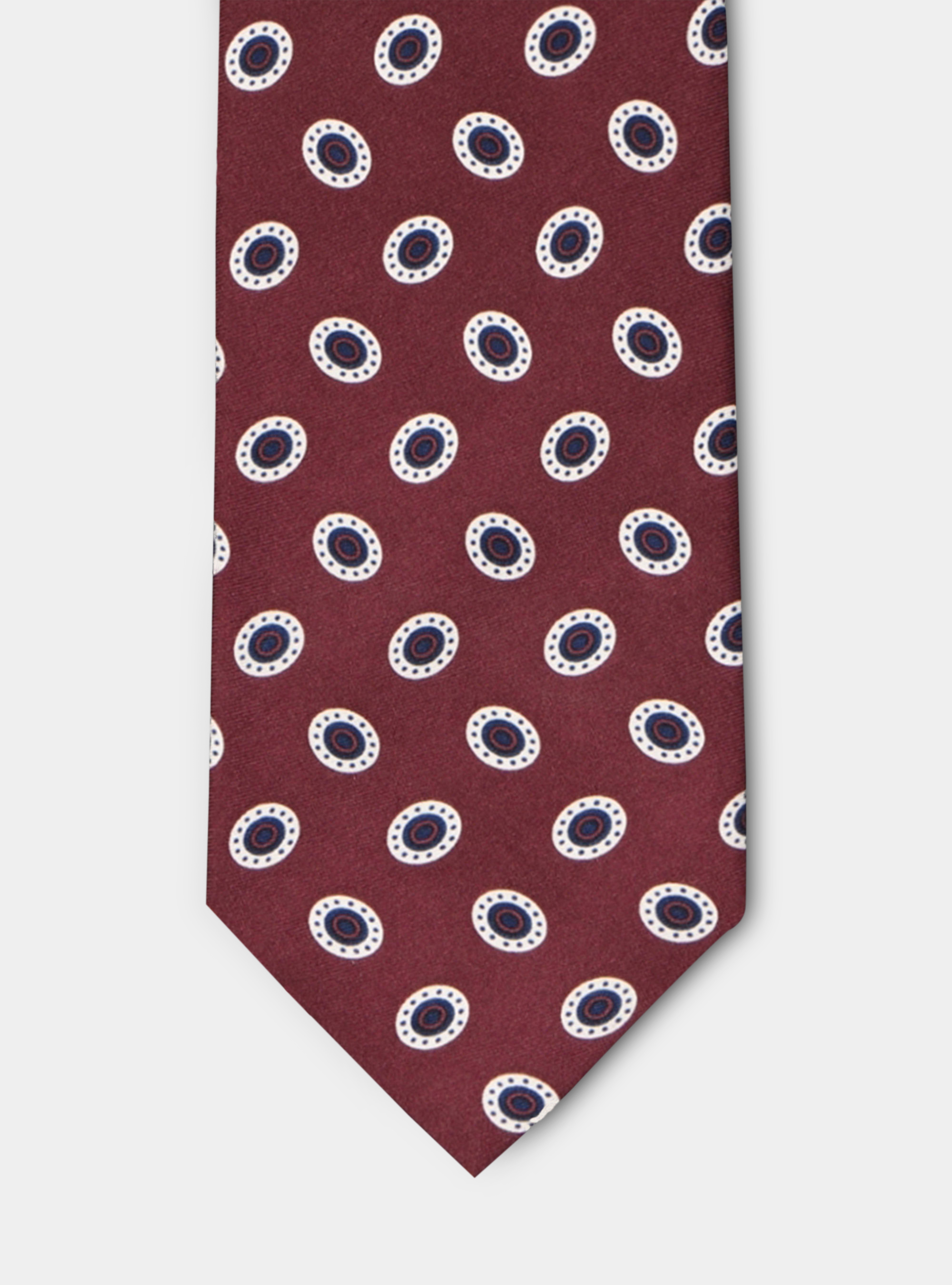 Fancy silk tie, BORDEAUX