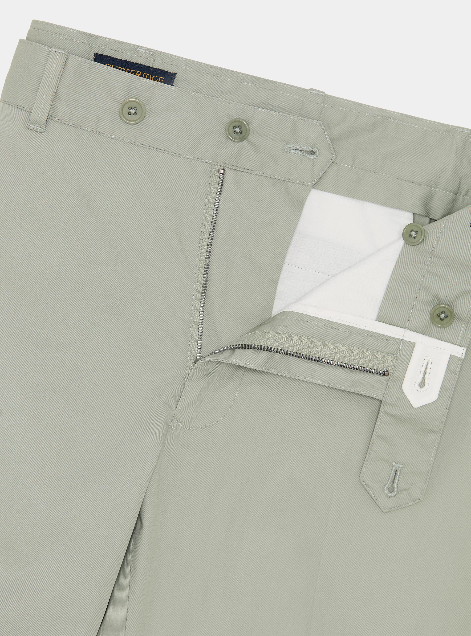 Pantaloni chino in twill leggero, VERDE GIADA 0655C