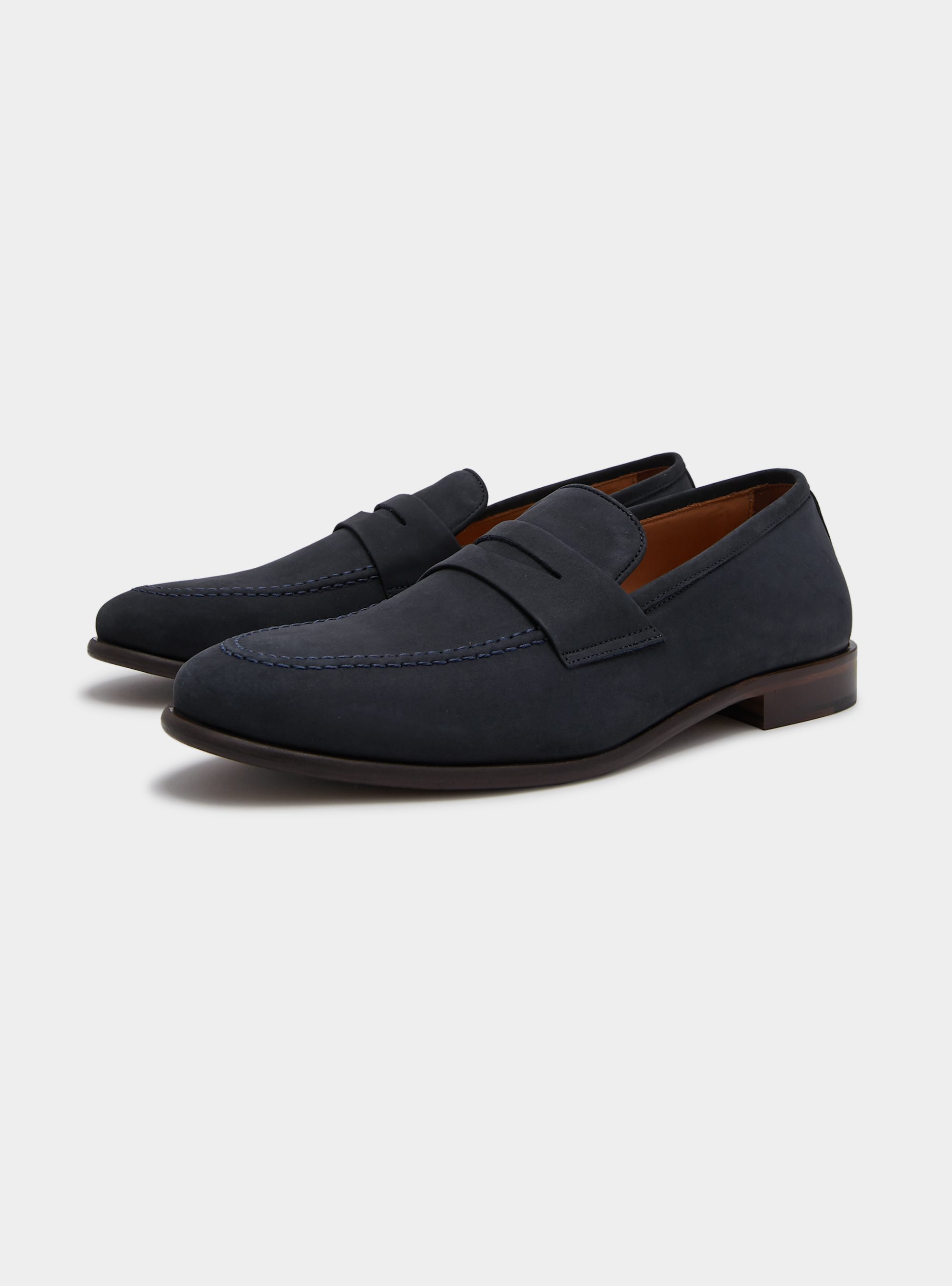 Nubuk loafers, BLUE