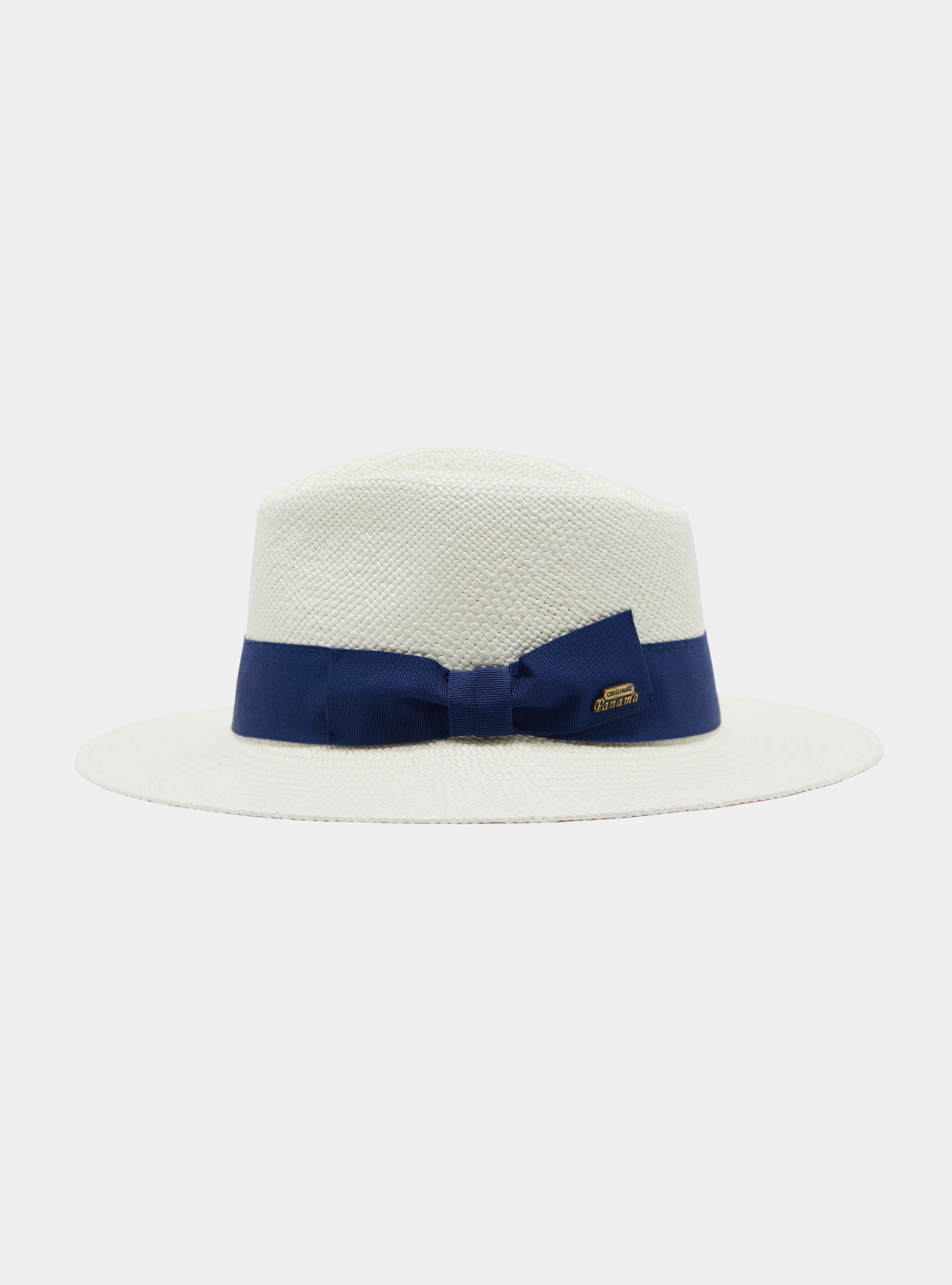 Panama Hat, WHITE / BLUE NAVY