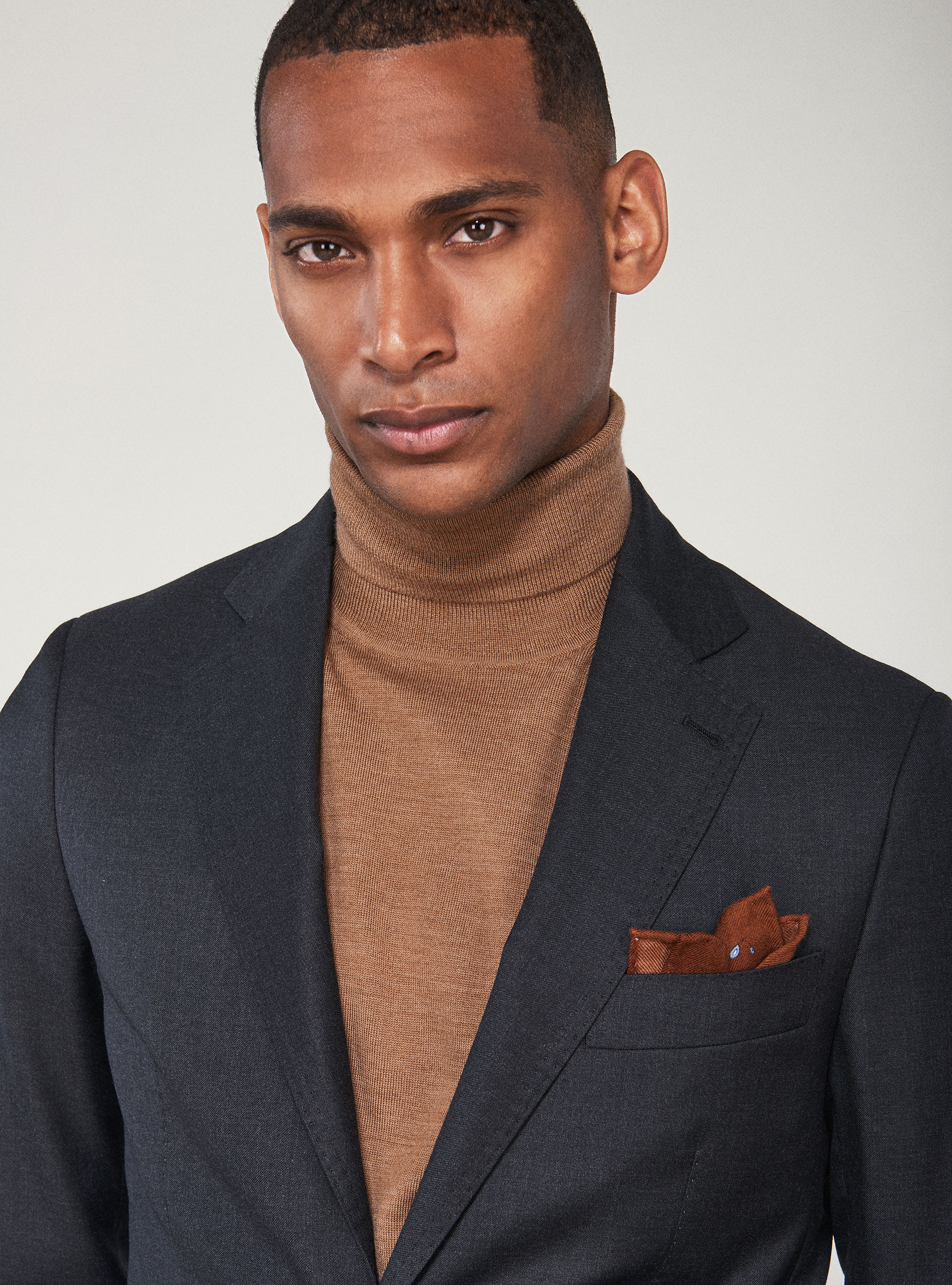 S110's Anzugjacke aus reiner Wolle, ASFALTO 0115C