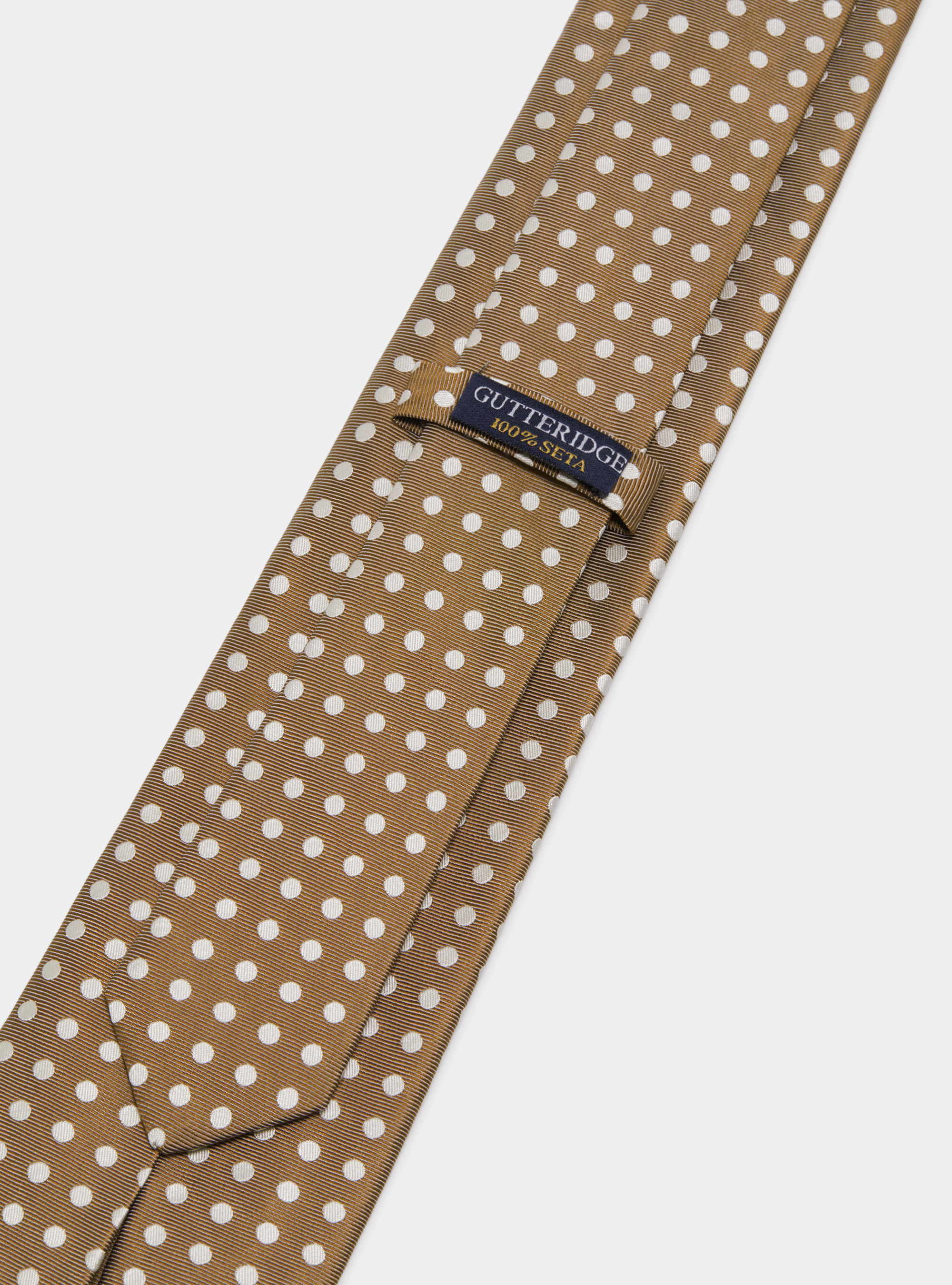Cravatta in seta a pois, FANGO