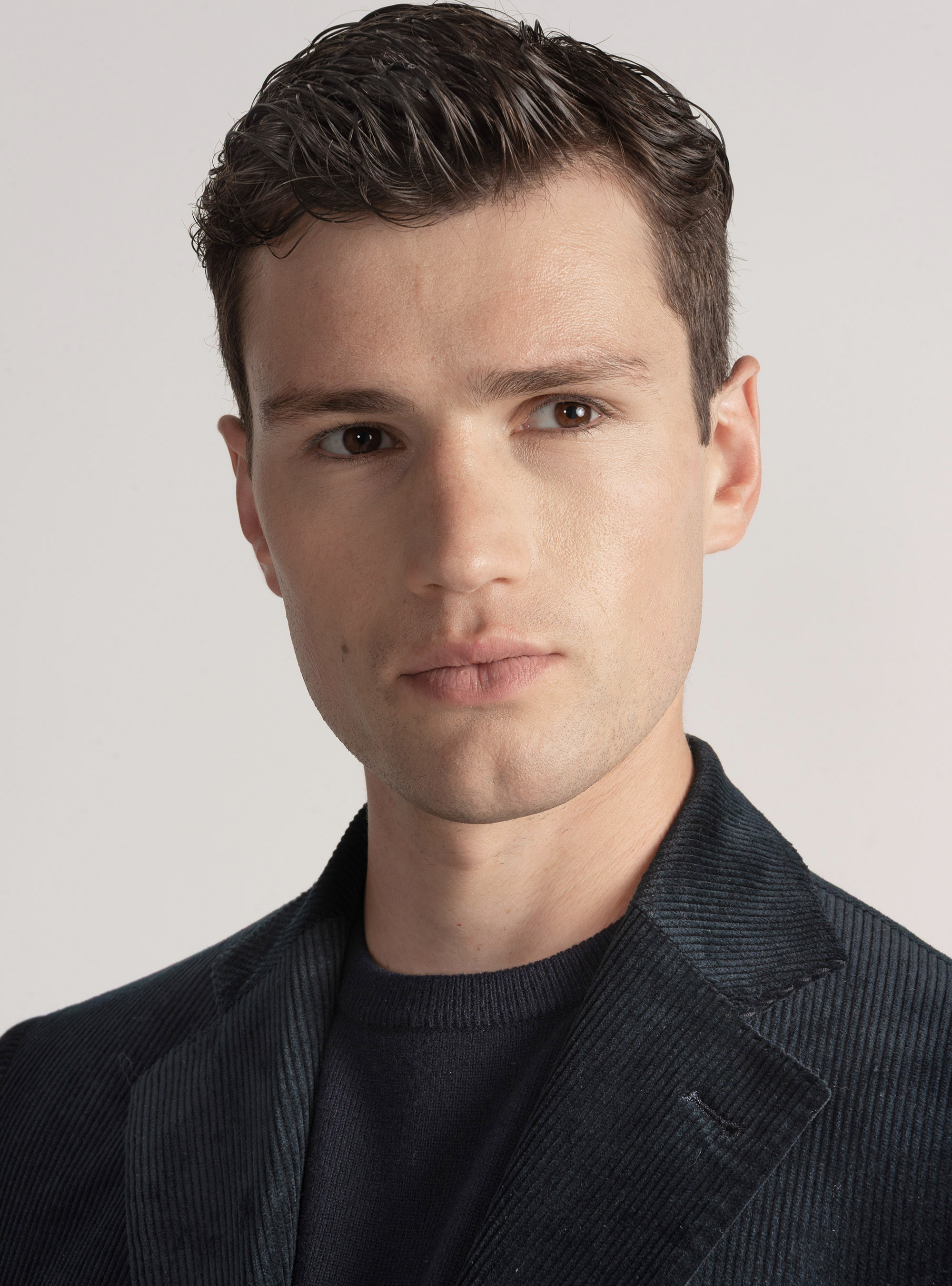 Duca Visconti di Modrone corduroy blazer, NAVY BLUE