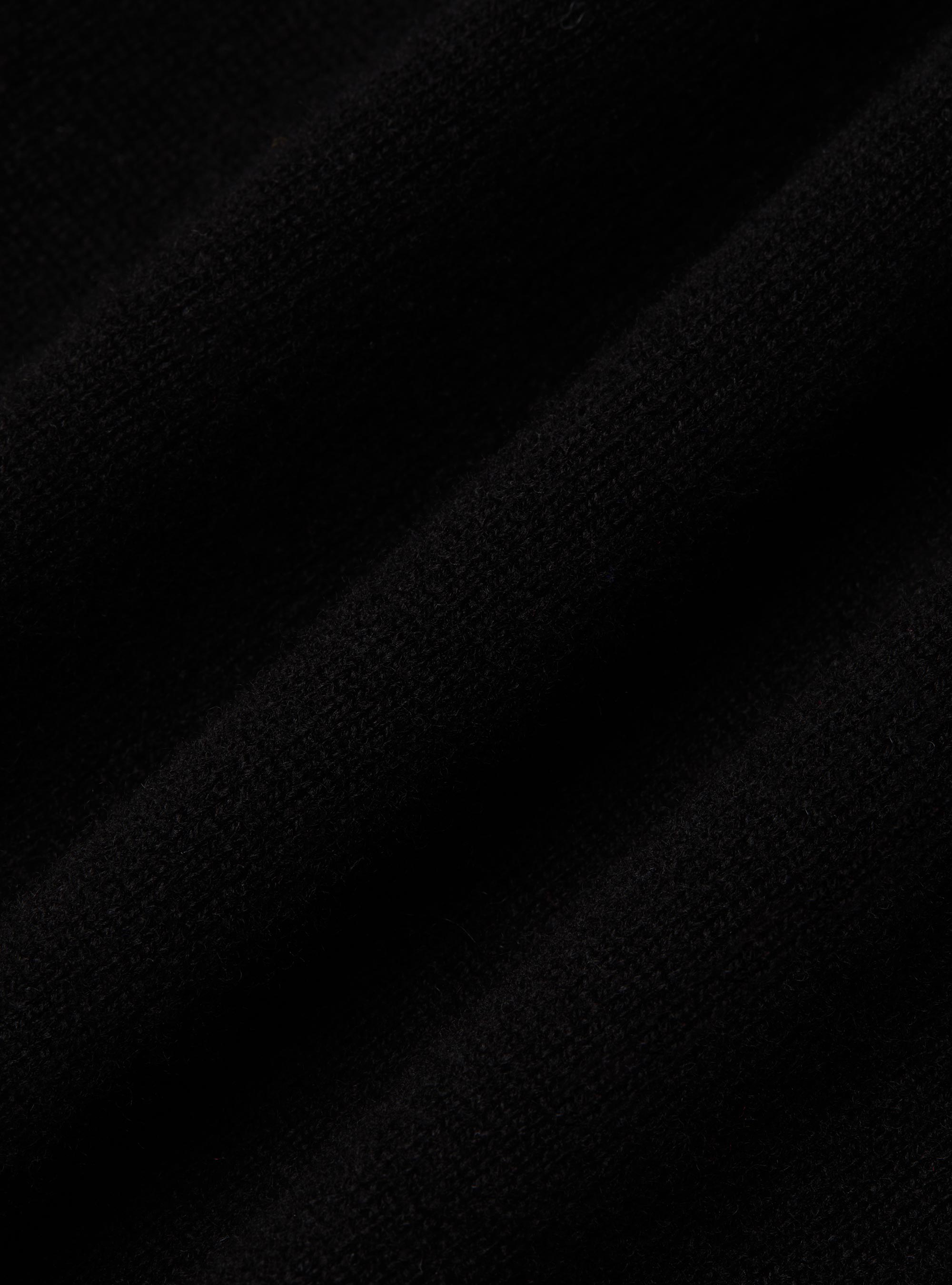 Cashmere blend crew-neck sweater, BLACK