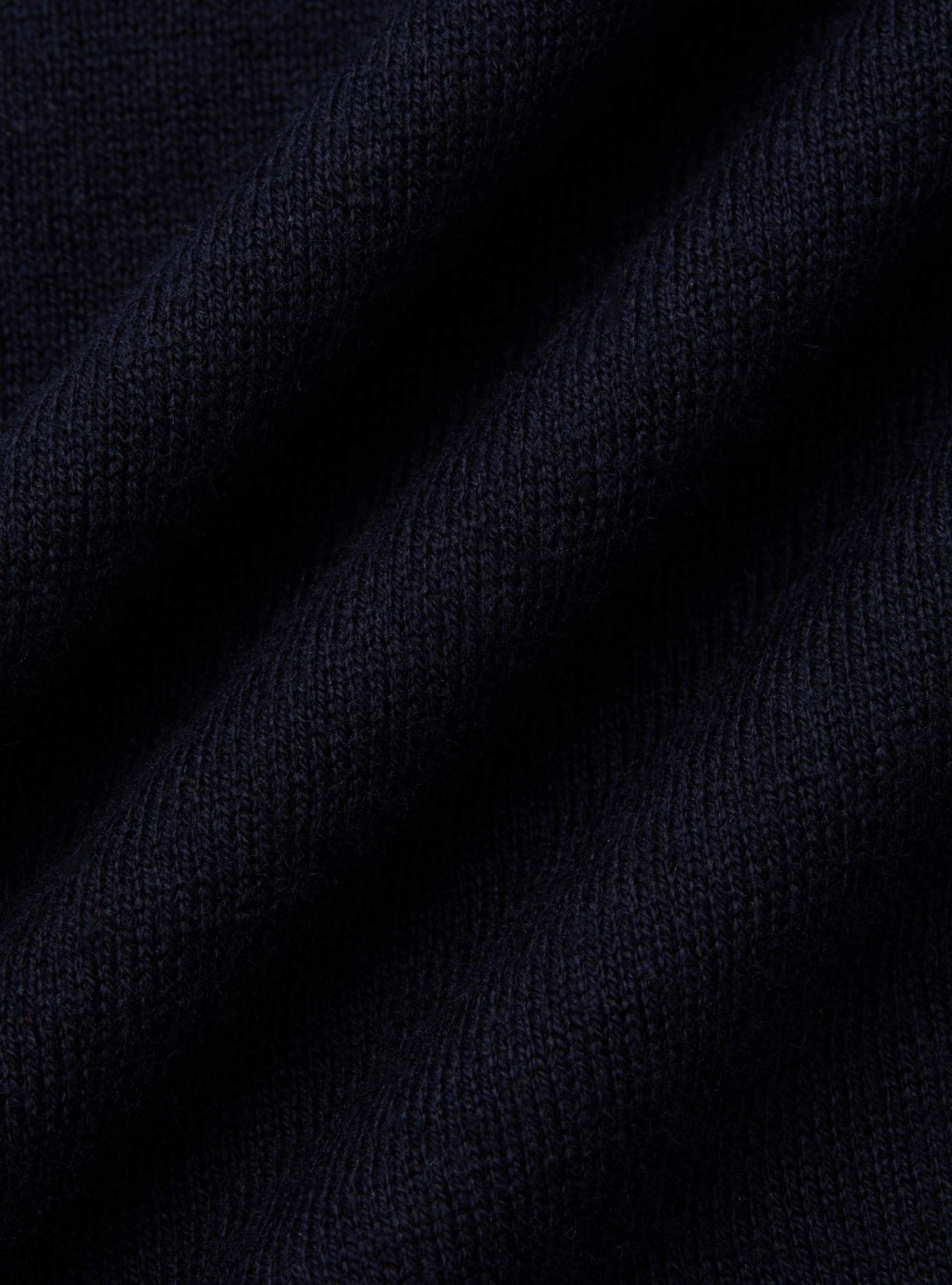 Round-neck sweater in cotton silk and cashmere, NAVY BLUE