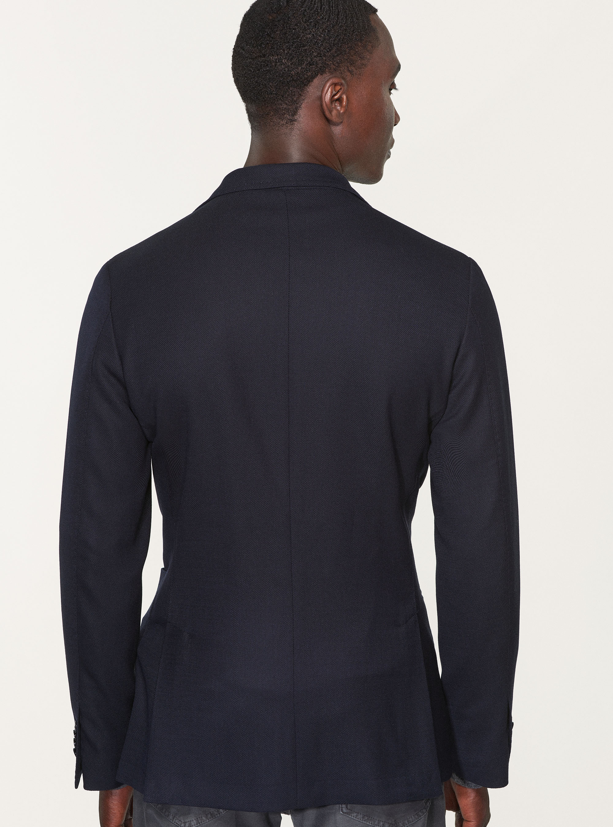 Giacca in lana stretch Reda Flexo, BLU NAVY