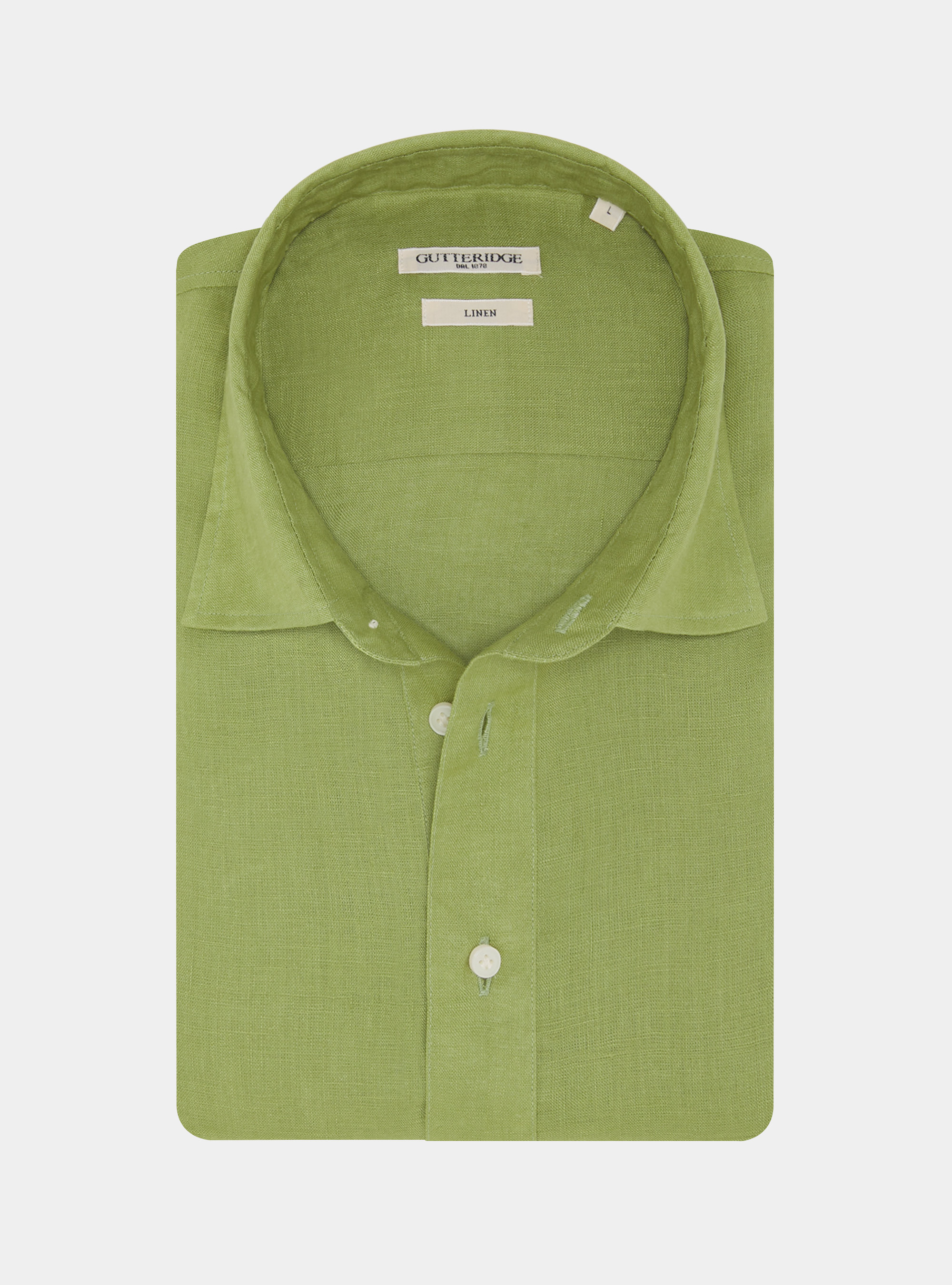 Pure linen polo shirt, VERDE PISTACCHIO 0616C