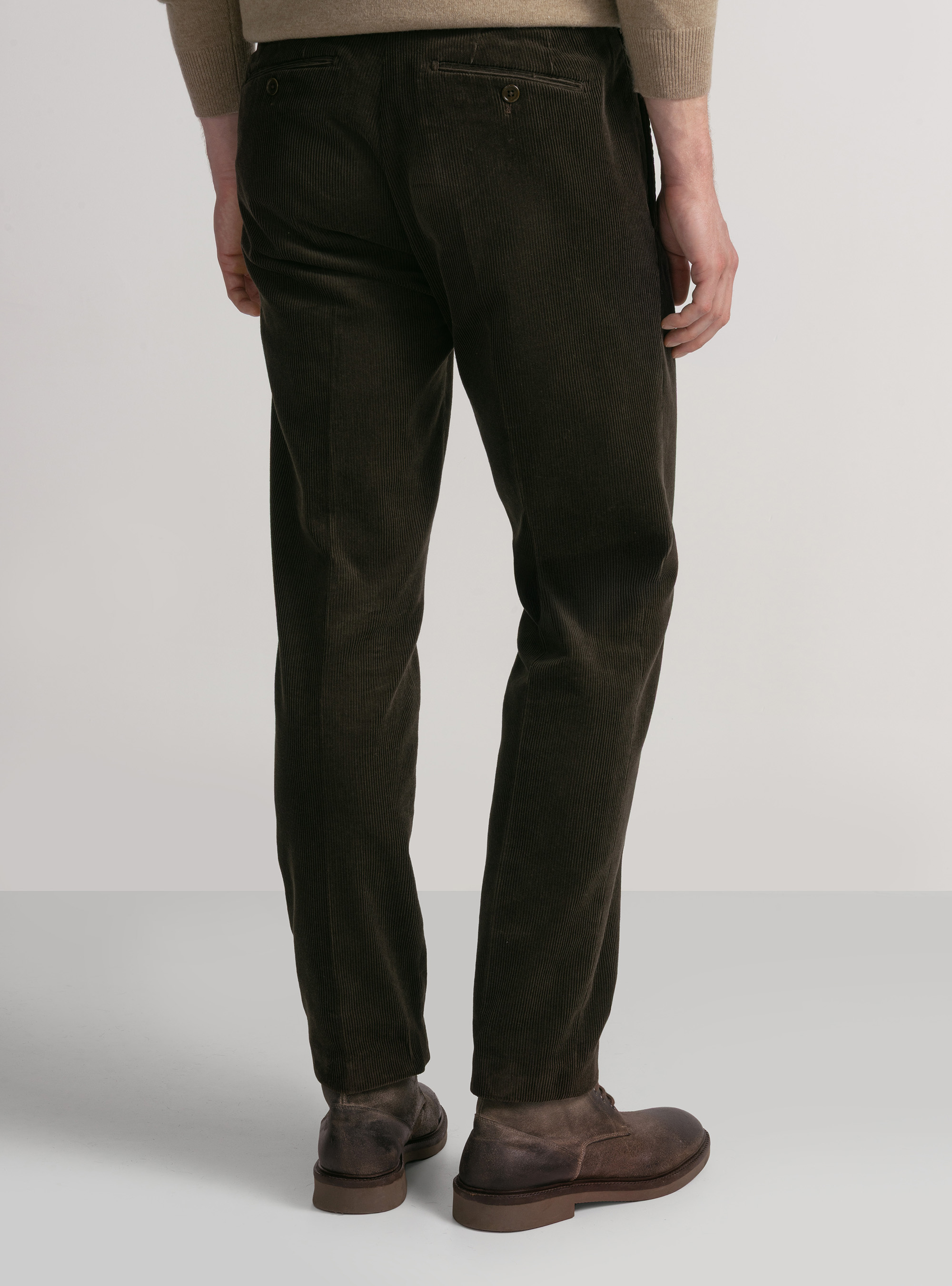 Pantaloni in velluto, MARRONE