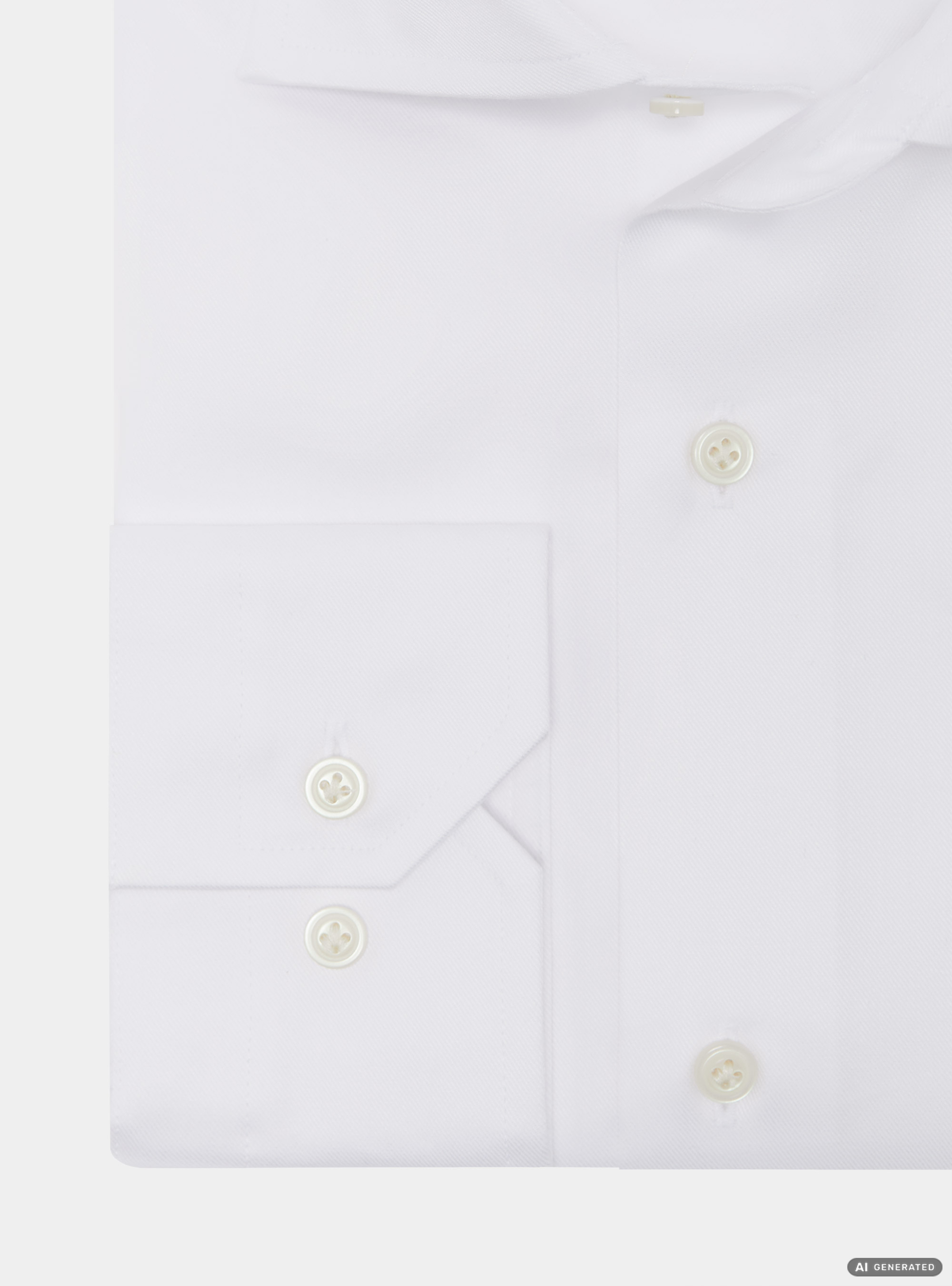 Camisa de sarga de algod&oacute;n, BLANCO