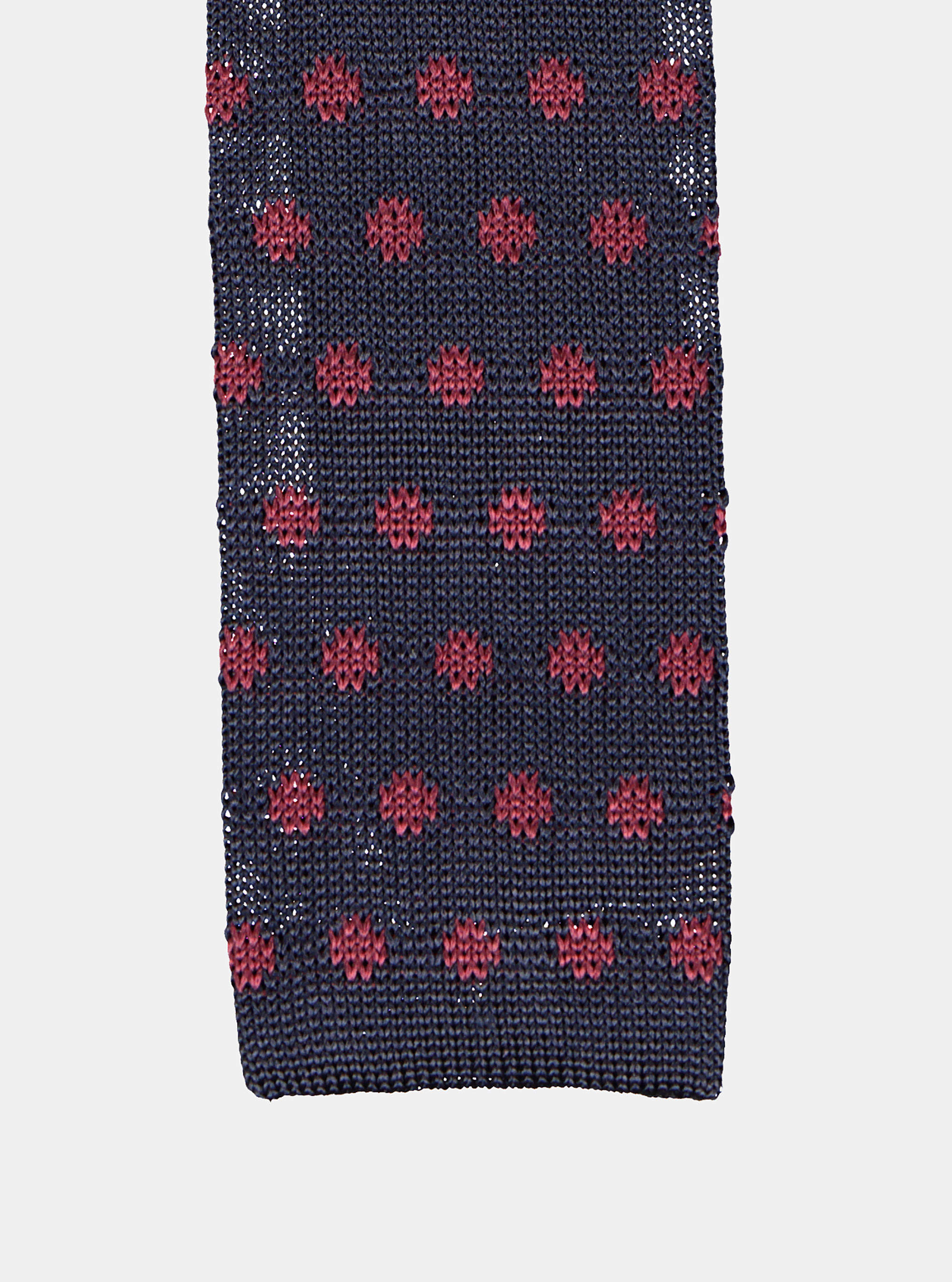 Cravatta in seta a maglia, BORDEAUX