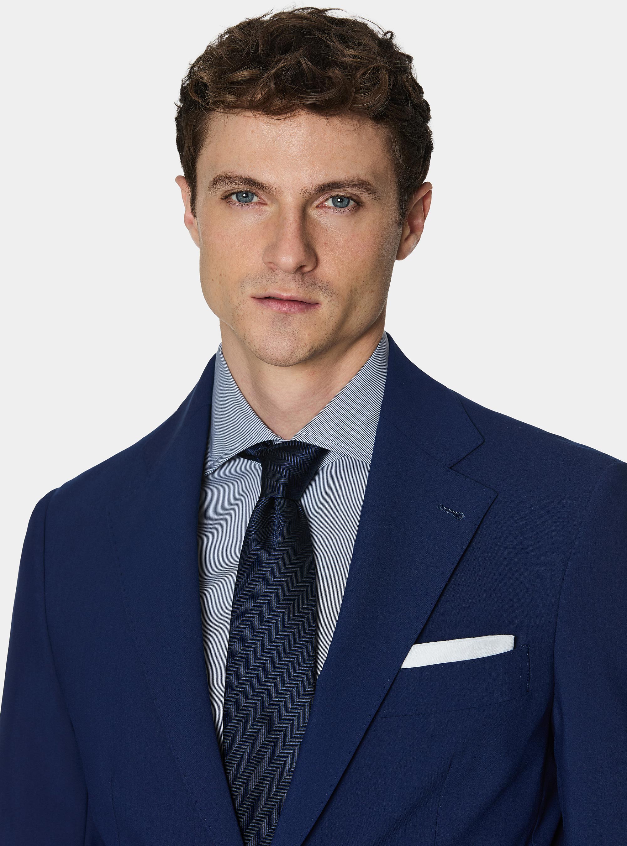 Slim fit suit blazer, BASALT