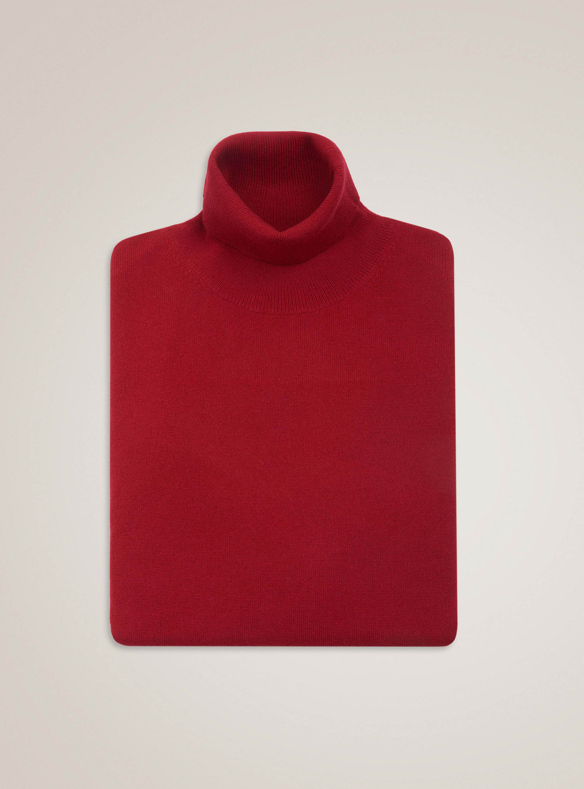 Turtleneck in 100% cashmere, RED