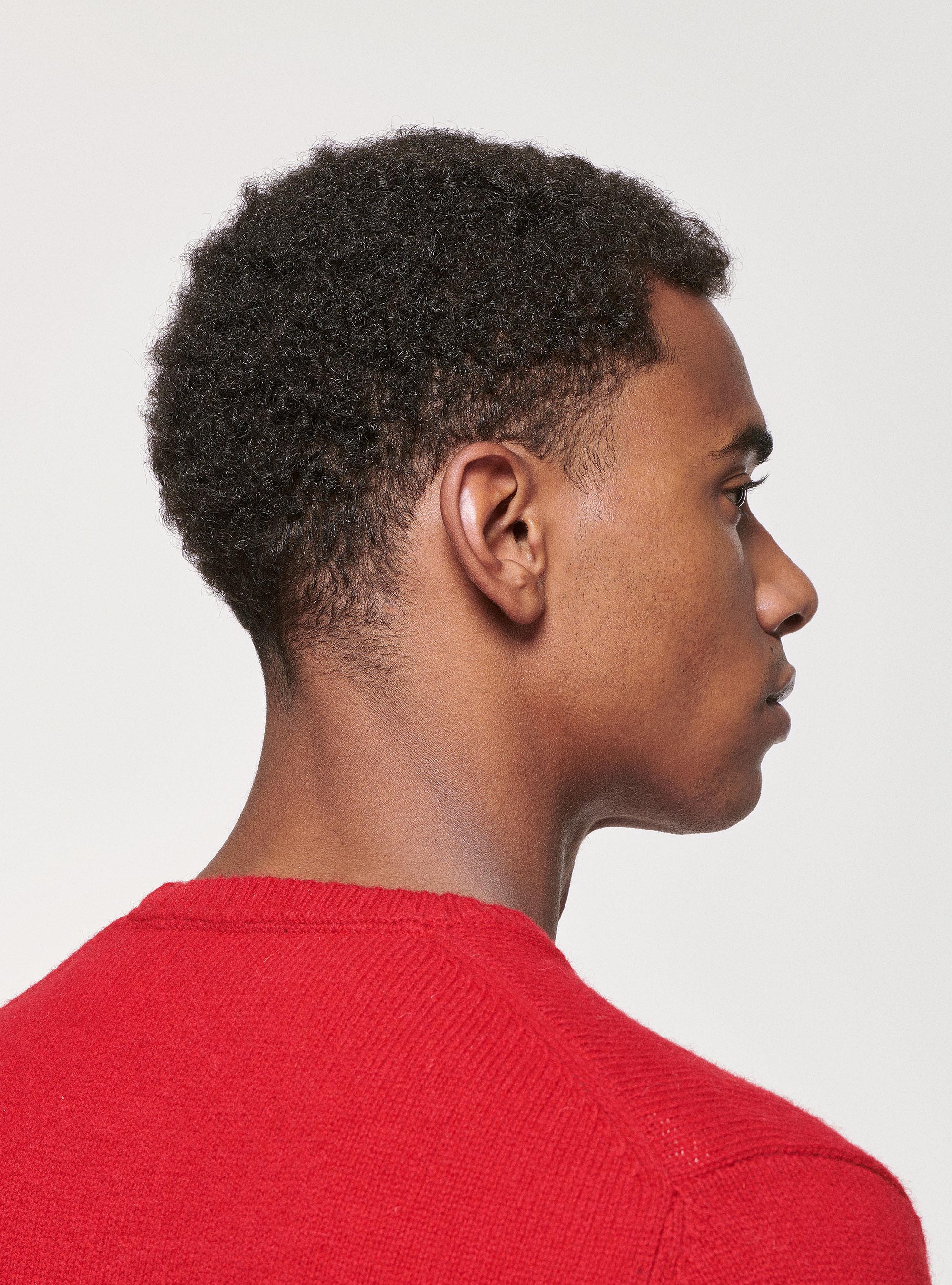 Maglia in pura lana Shetland, ROSSO