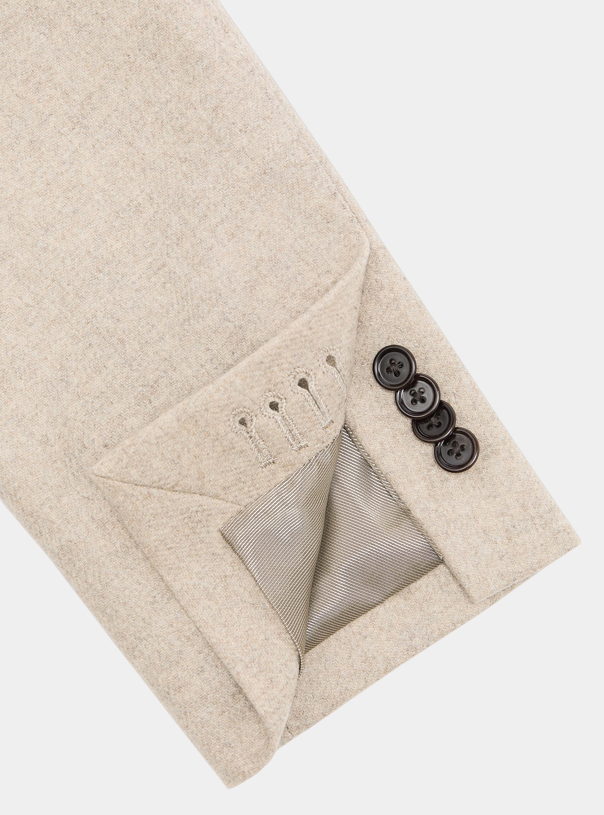 Giacca in flanella di misto lana, SABBIA