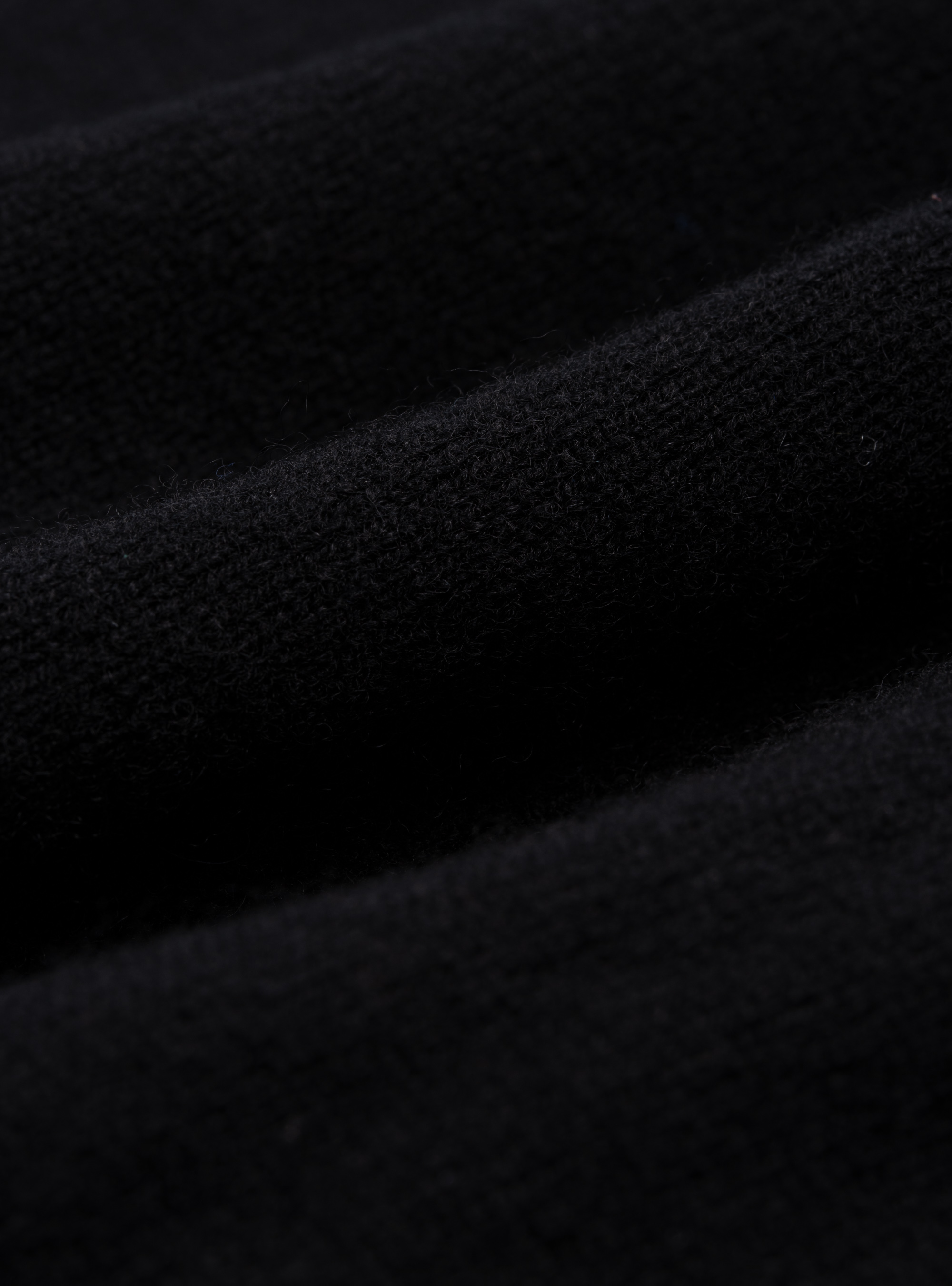 Maglia girocollo in lana lambswool e cashmere, NERO