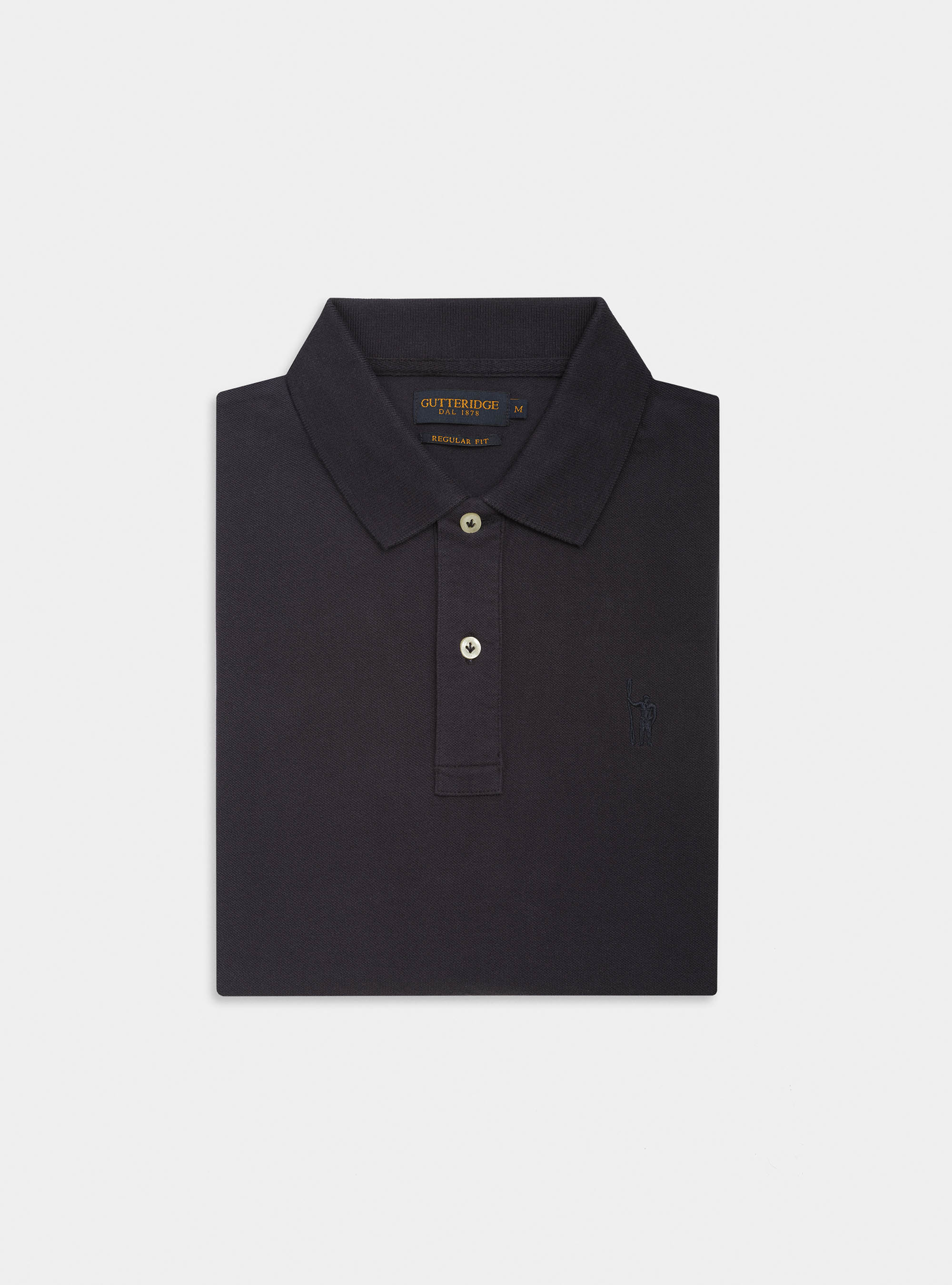 Classic pique polo shirt, NAVY BLUE