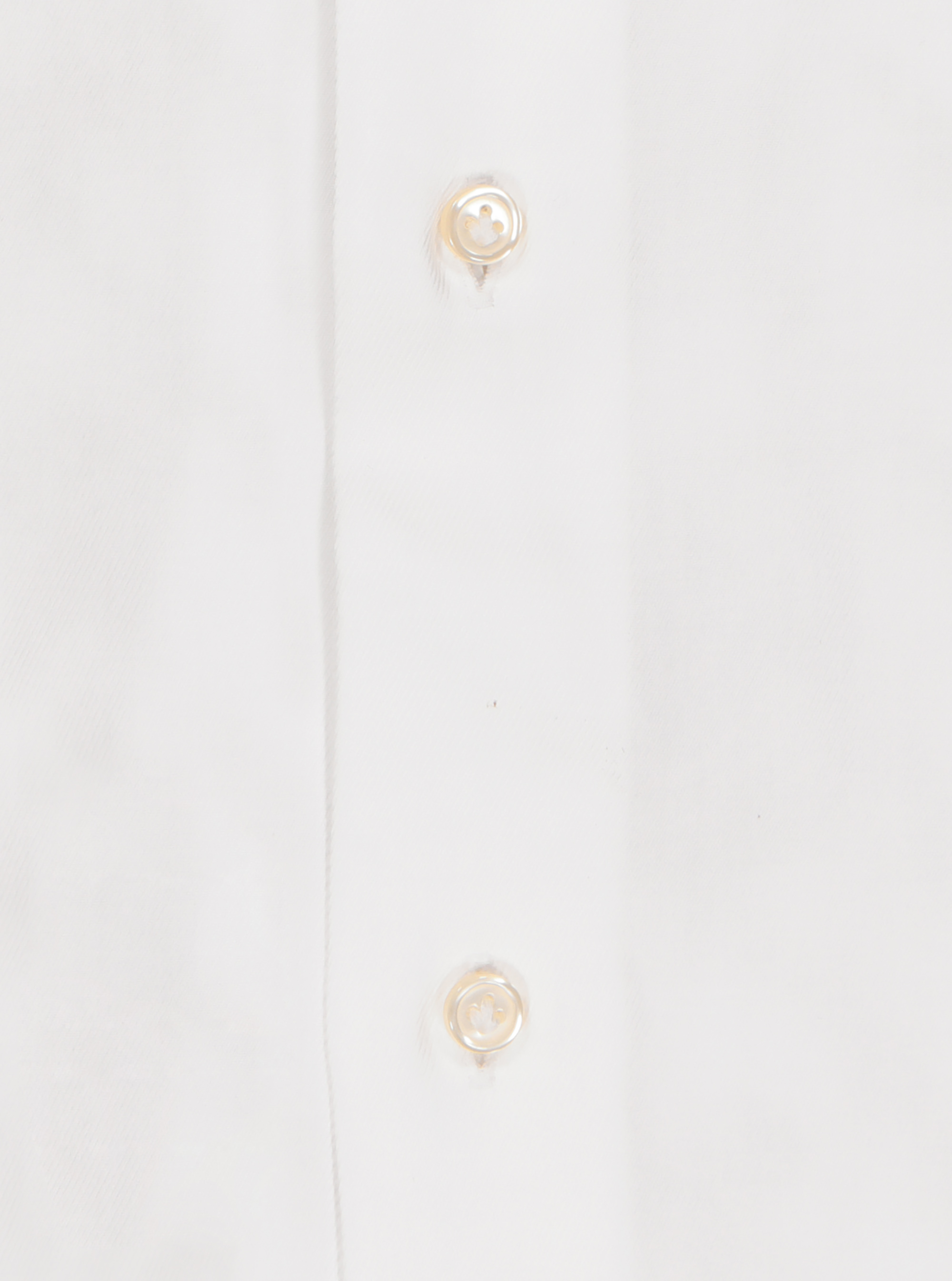 Chemise en serg&eacute; de coton, BLANC