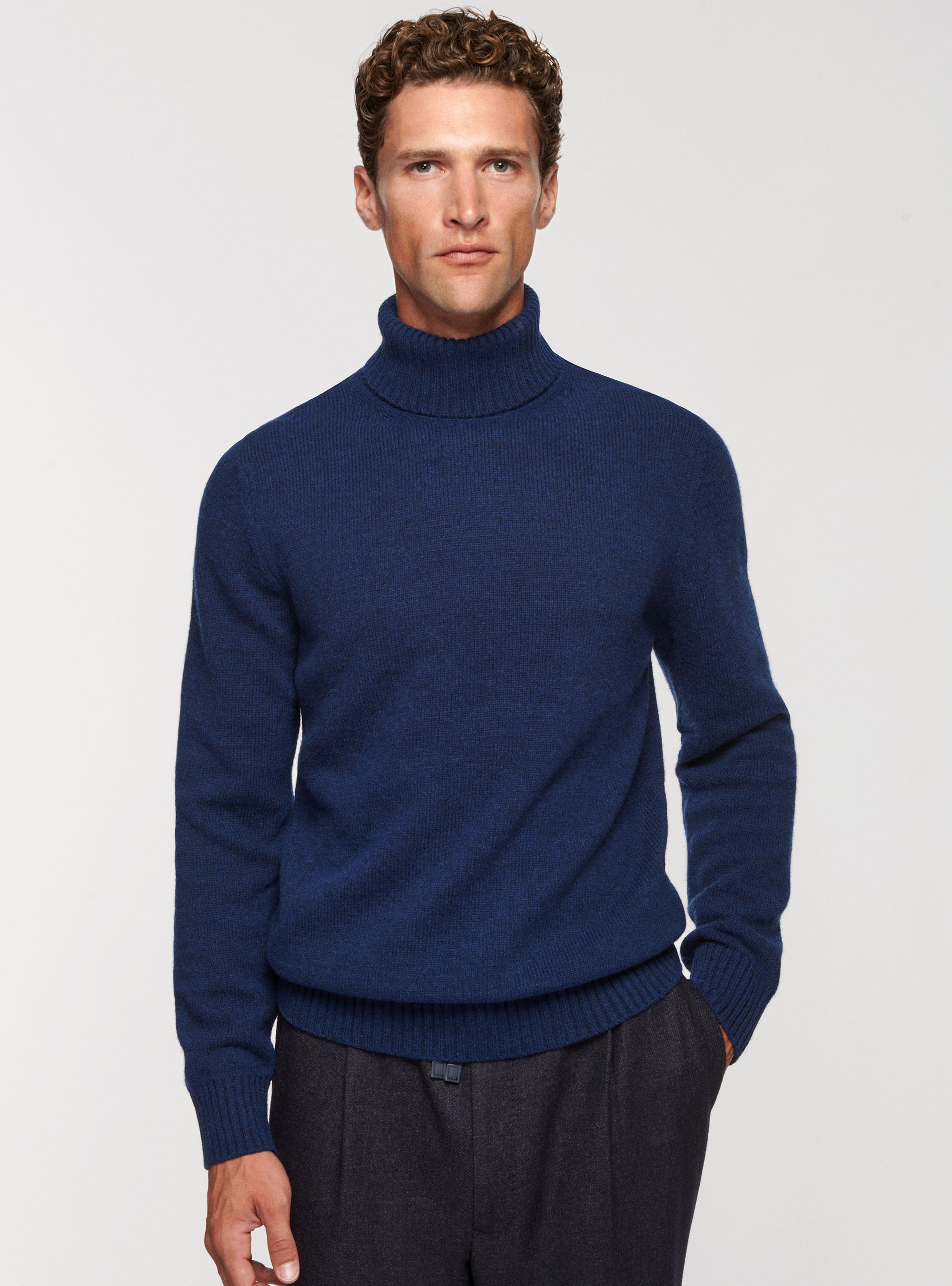 Gutteridge - Maglia in misto lana, Unisex, Inchiostro, Taglia: M