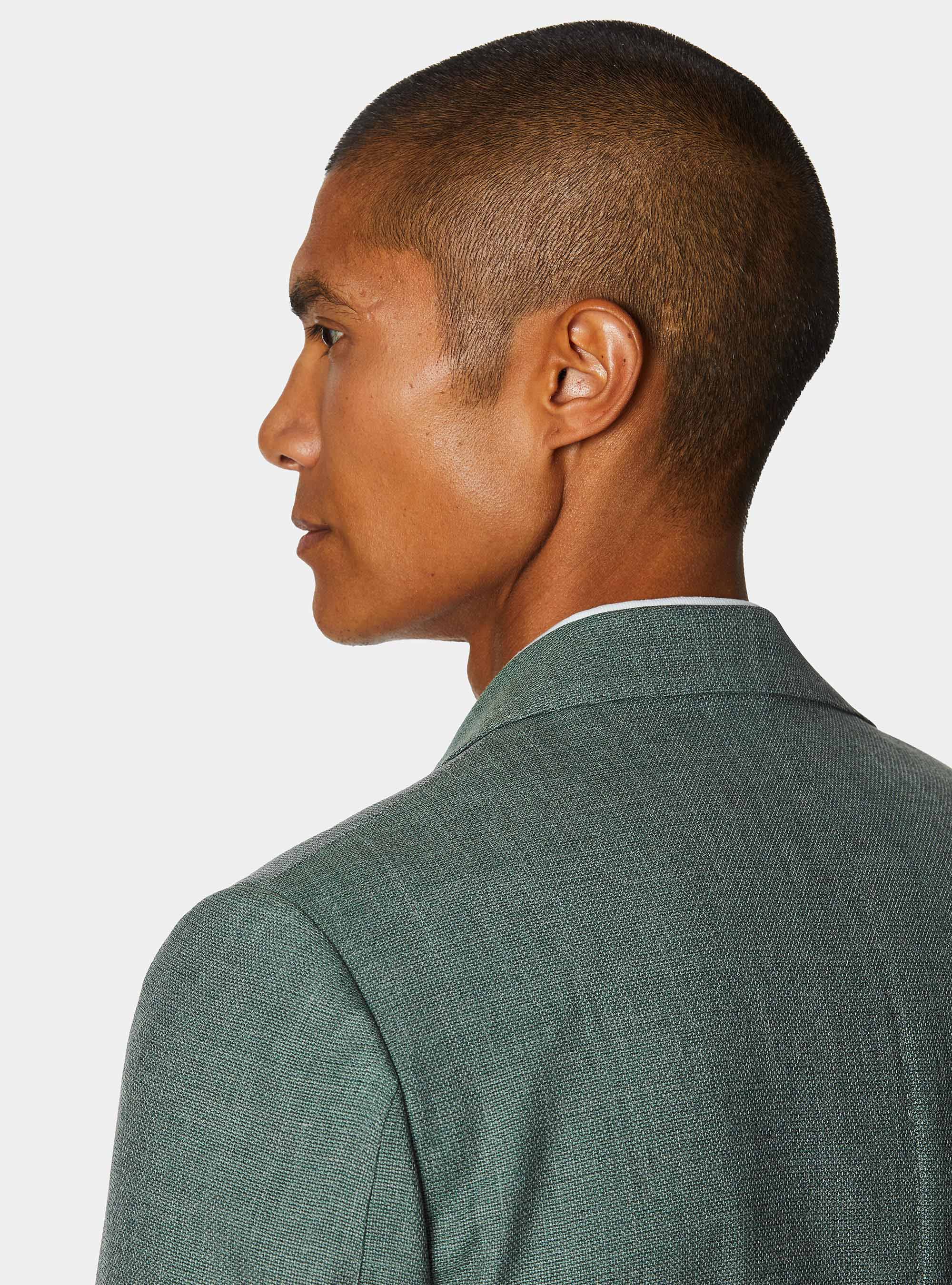 Pure wool hopsack blazer, SALVIA 0602C