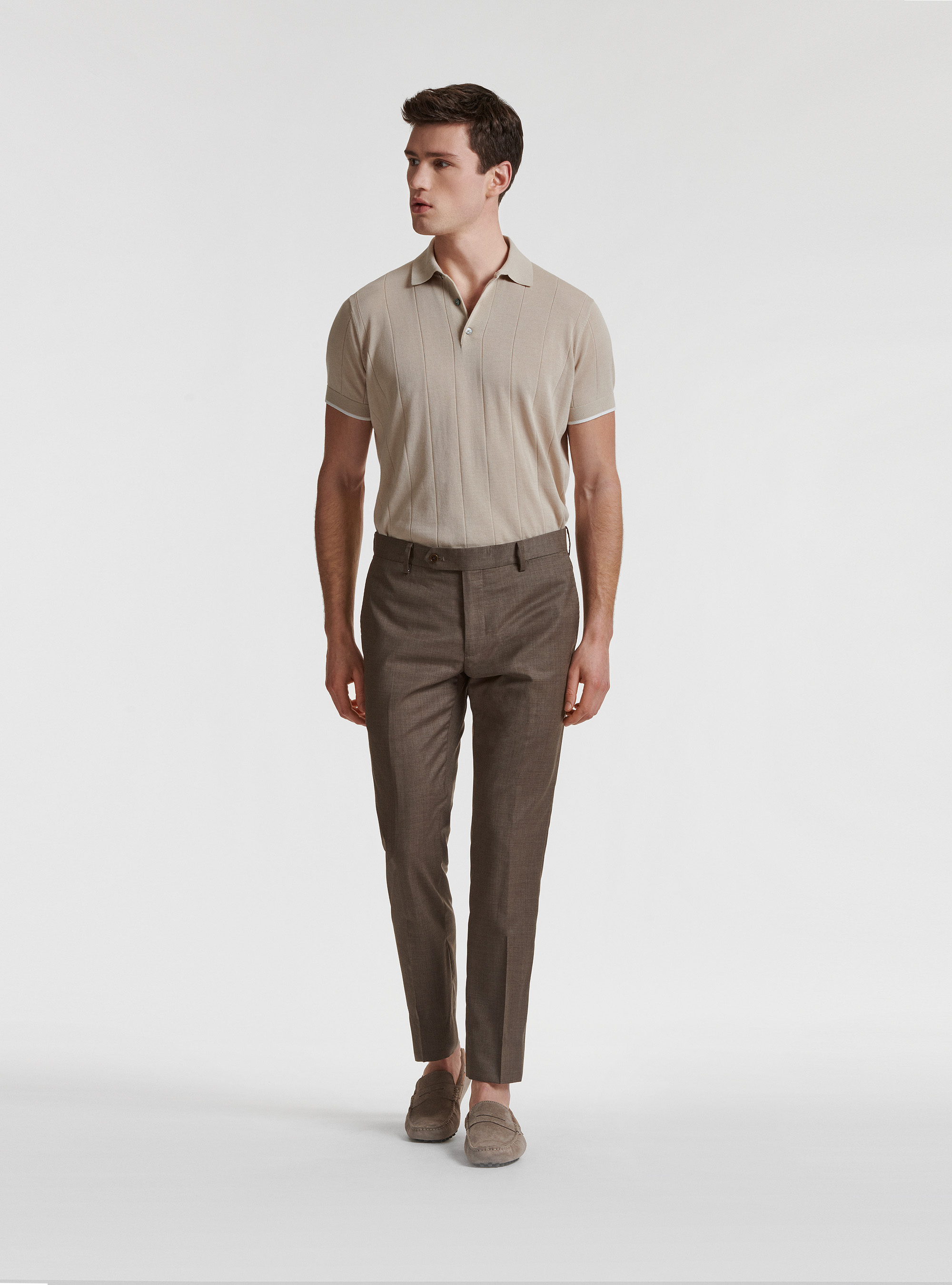 Suit trousers in pure superfine wool 130's Reda