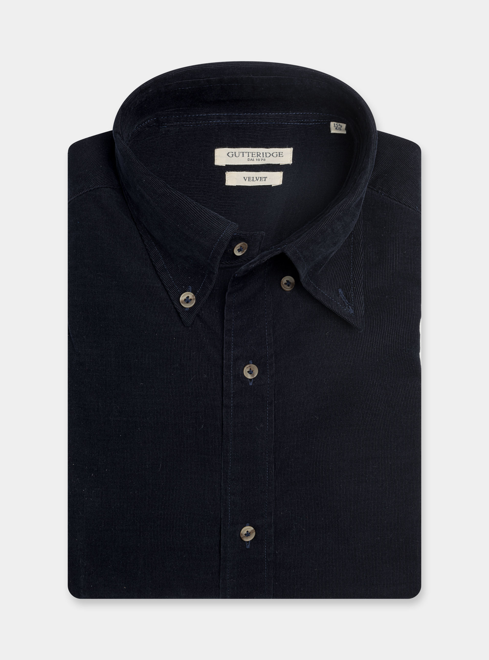 Camicia in velluto a costine, BLU NAVY